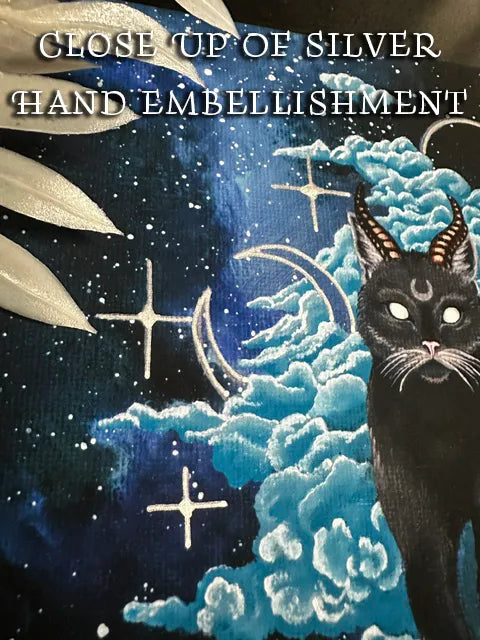 Celestial Black Cat Baphomet Print