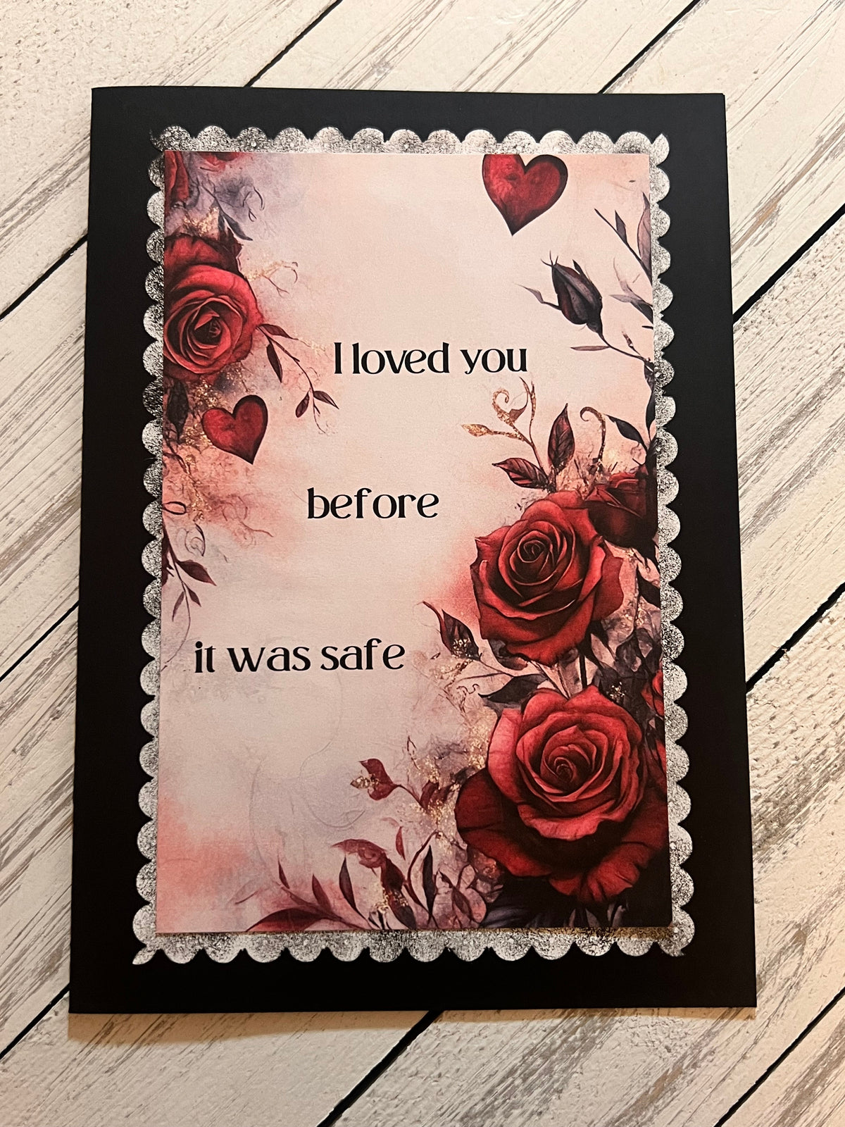 Greeting Card — Before It Was Safe | Handcrafted Bold Love Card | Bossy Scribes