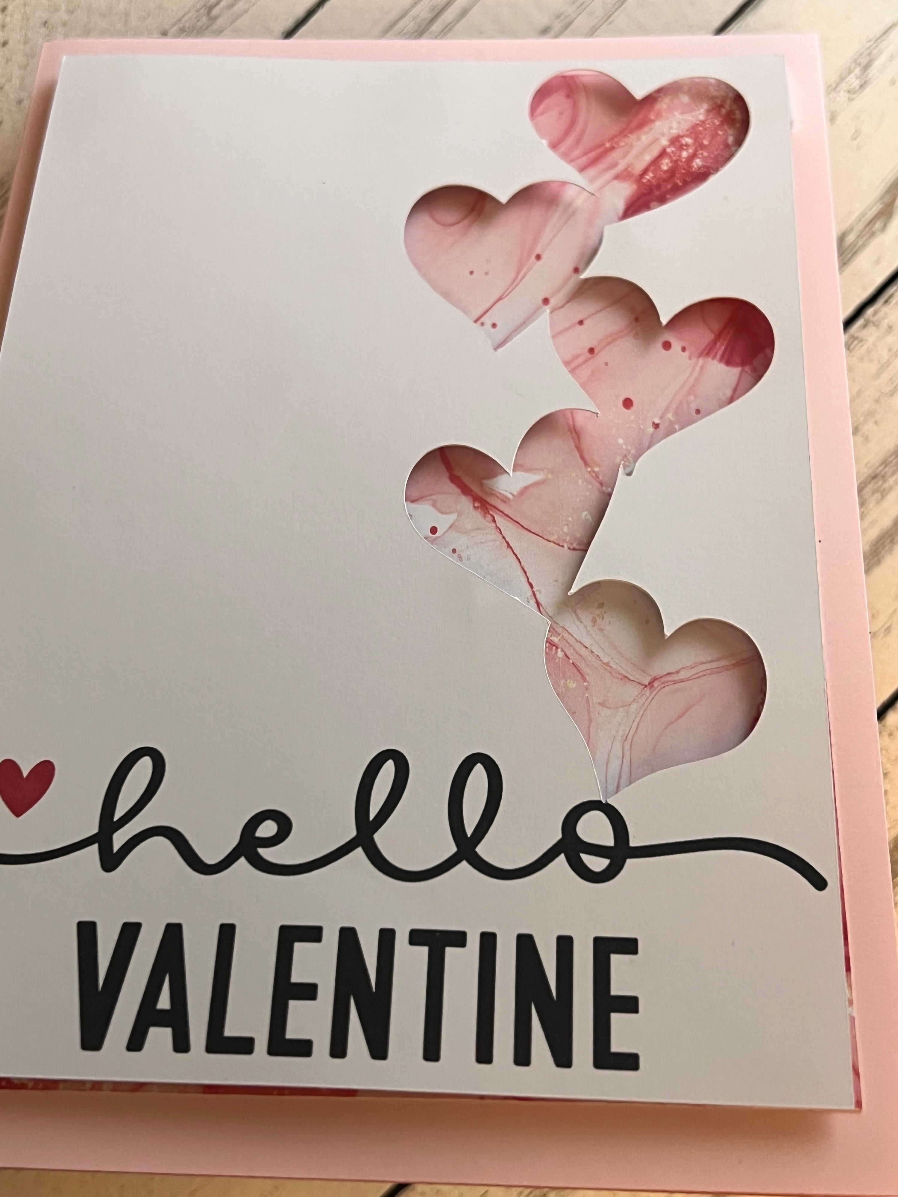 Greeting Card — Hello Valentine (3D) | Handcrafted Premium Card | Bossy Scribes