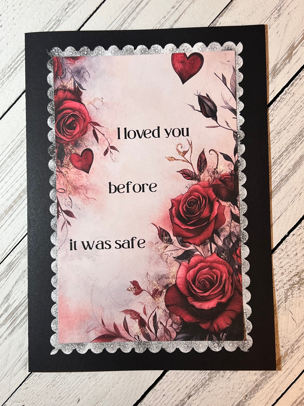 Greeting Card — Before It Was Safe | Handcrafted Bold Love Card | Bossy Scribes
