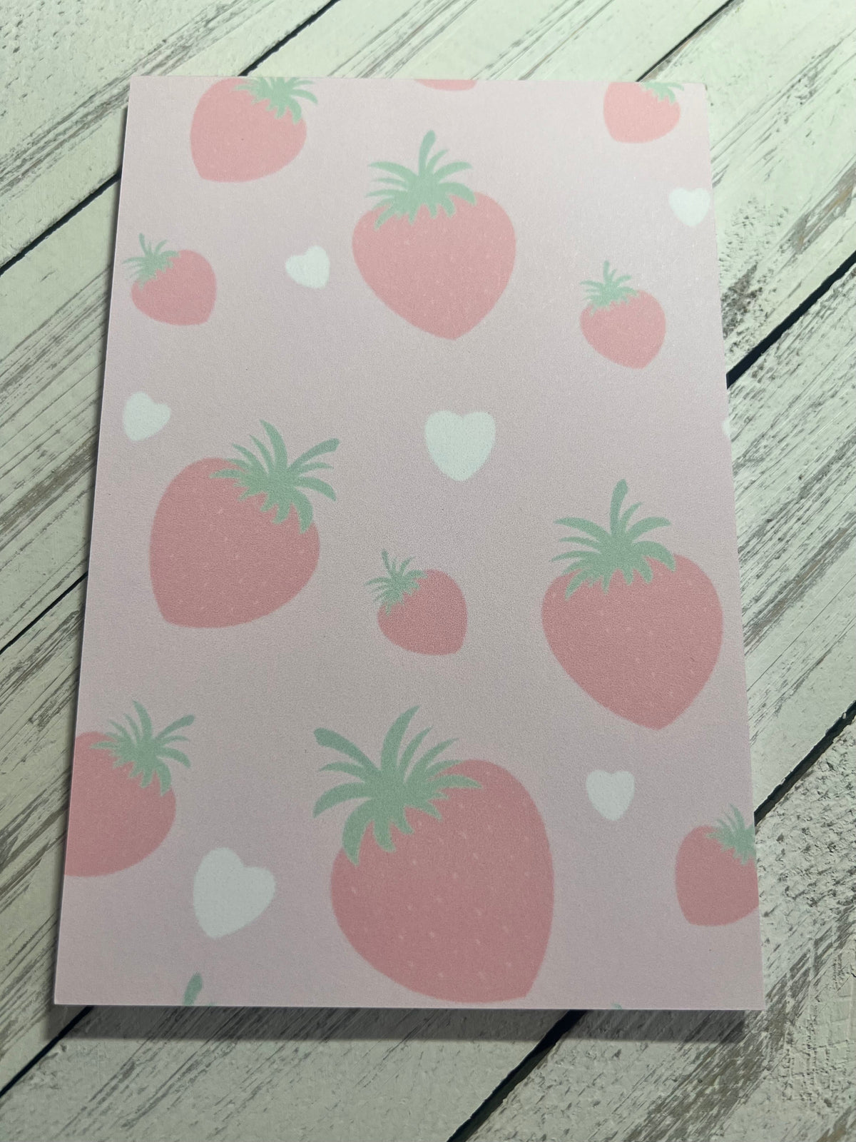Strawberry Fields Notepad & Bookmark Set | Cute Stationery Gift | Bossy Scribes