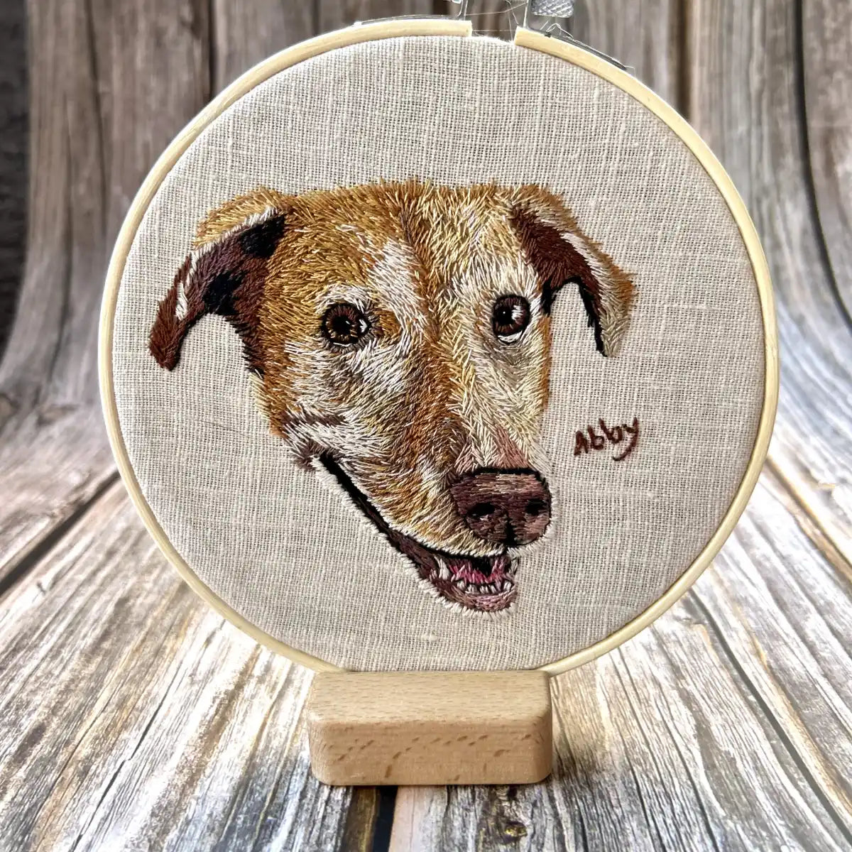 Embroidered Pet Portrait