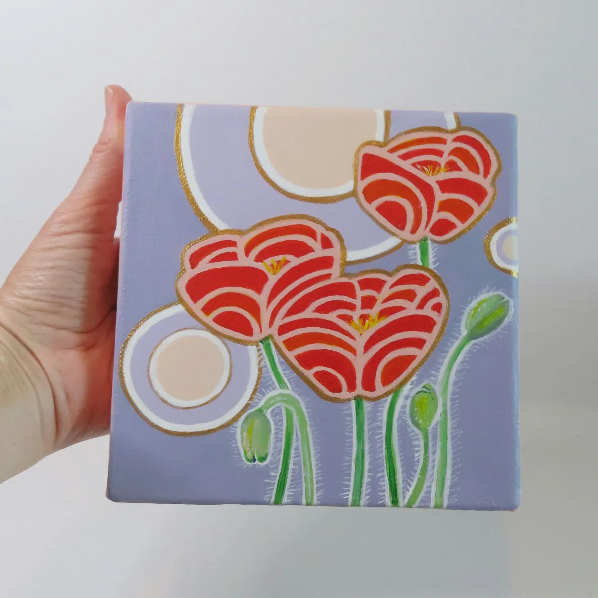 Three Poppies- Original Painting