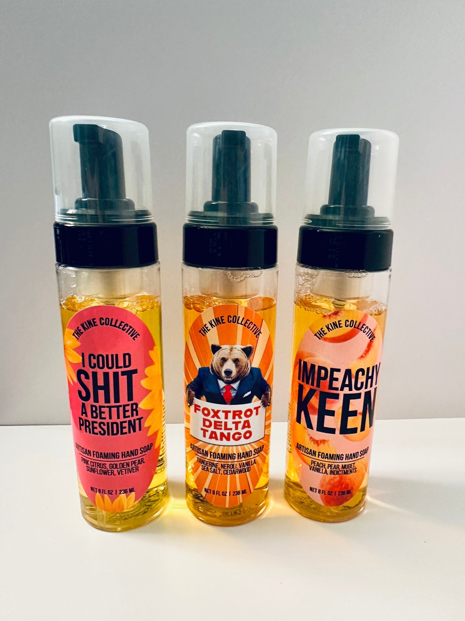 3 Bottle Set of Anti-Trump Foaming Hand Soaps | 6.5oz Each