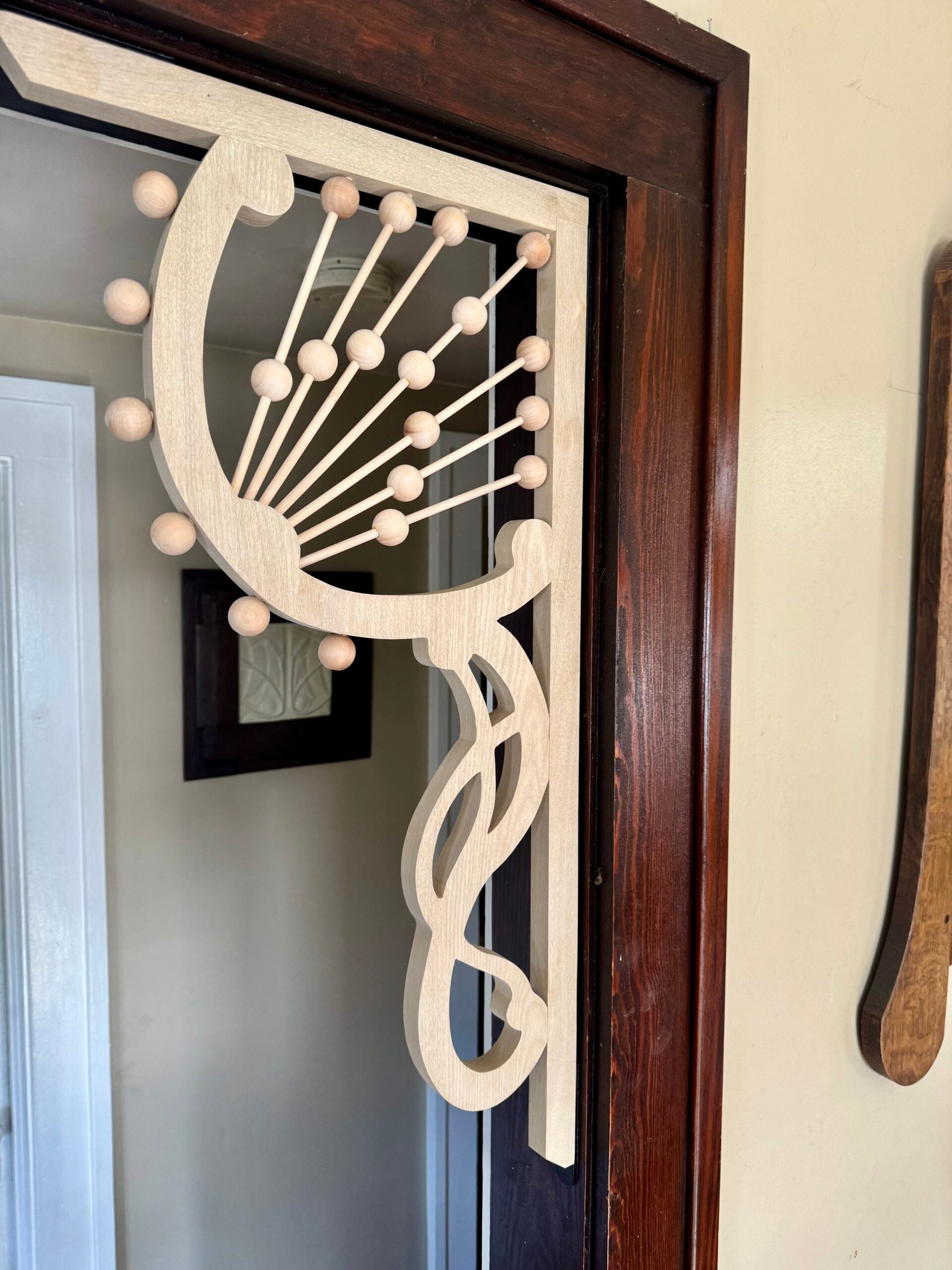 Art Nouveau Victorian Corner Fan Set