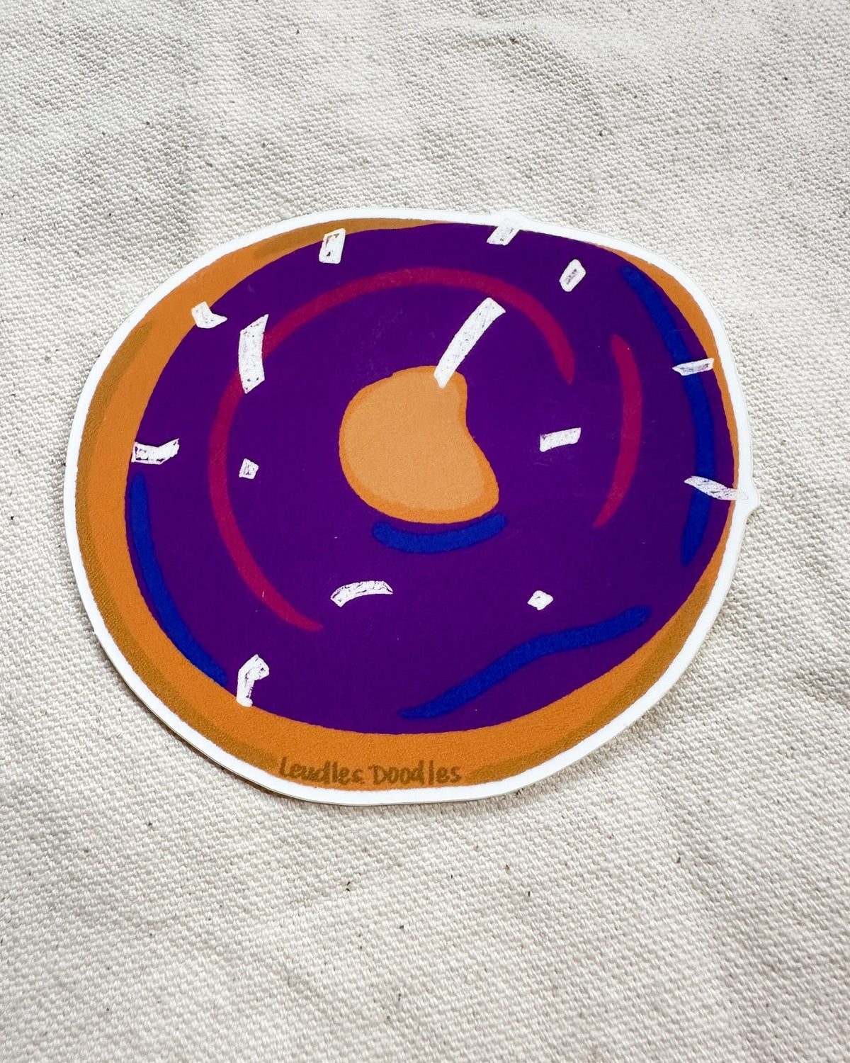 Bisexual Subtle Pride Donut Sticker (Matte)