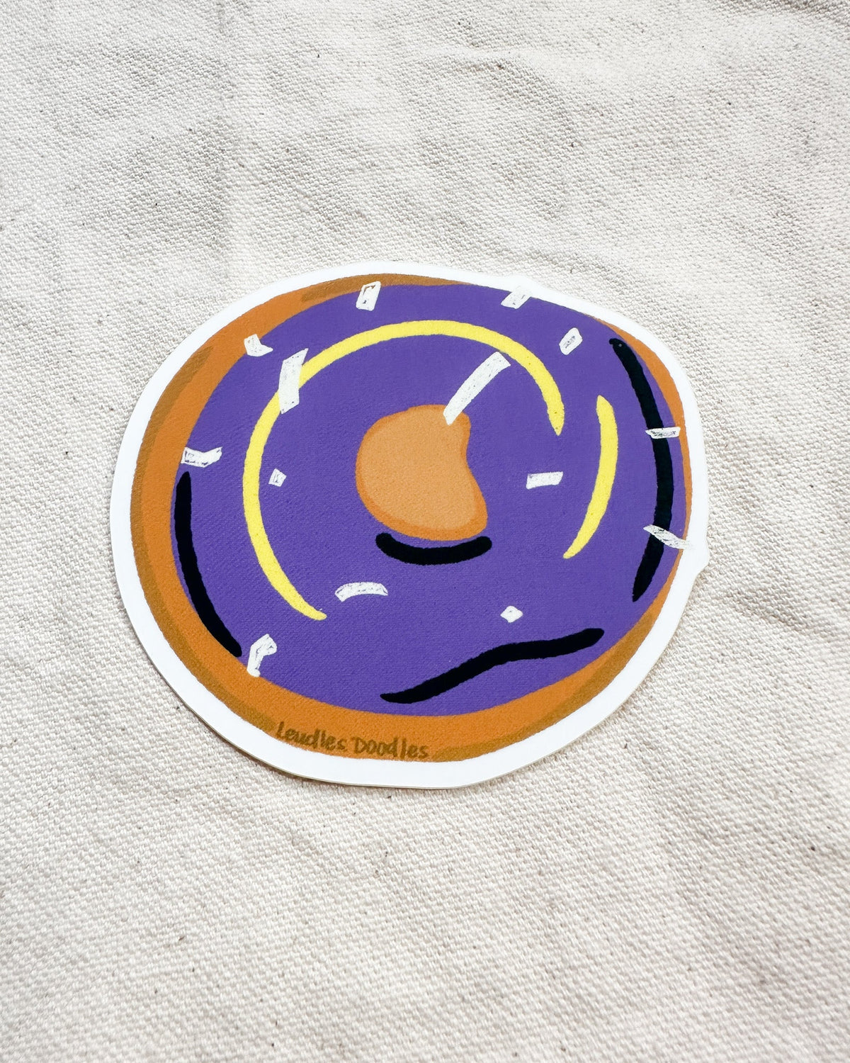 Nonbinary Subtle Pride Donut Sticker (Matte)