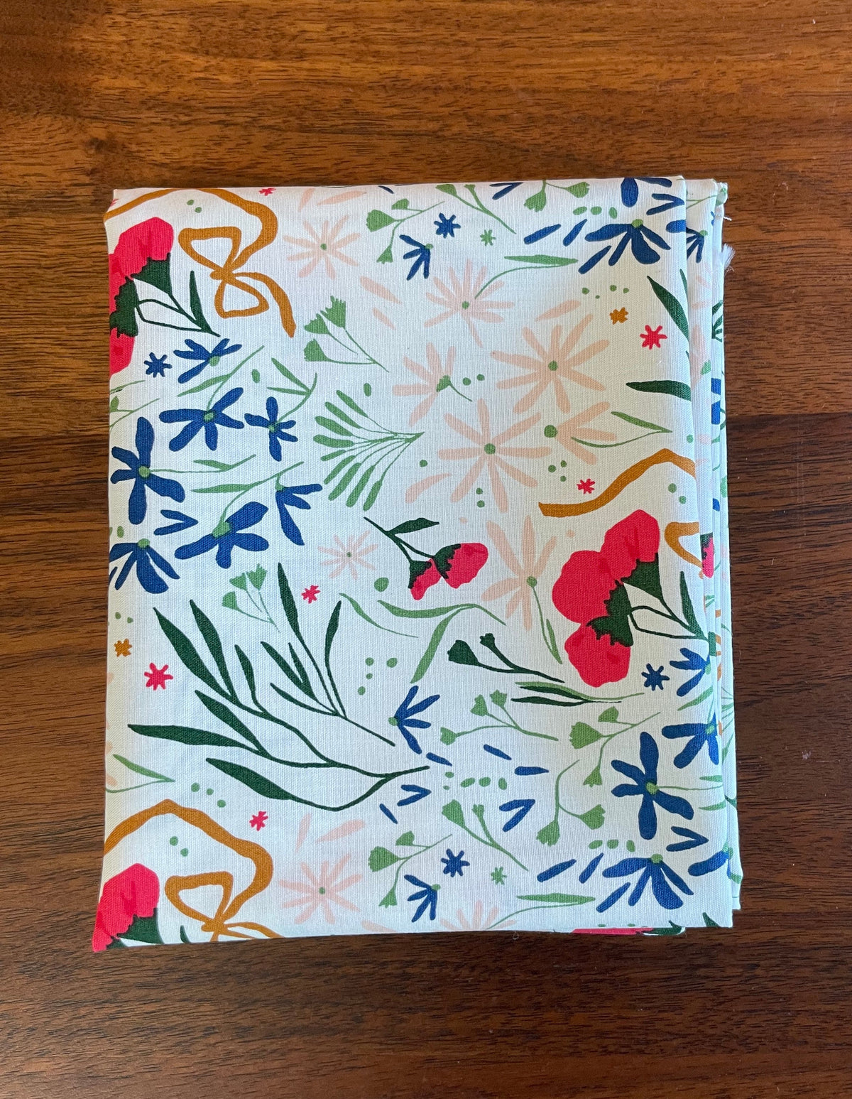 Fat Quarters Tossed Bouquet Meadow Organic Poplin