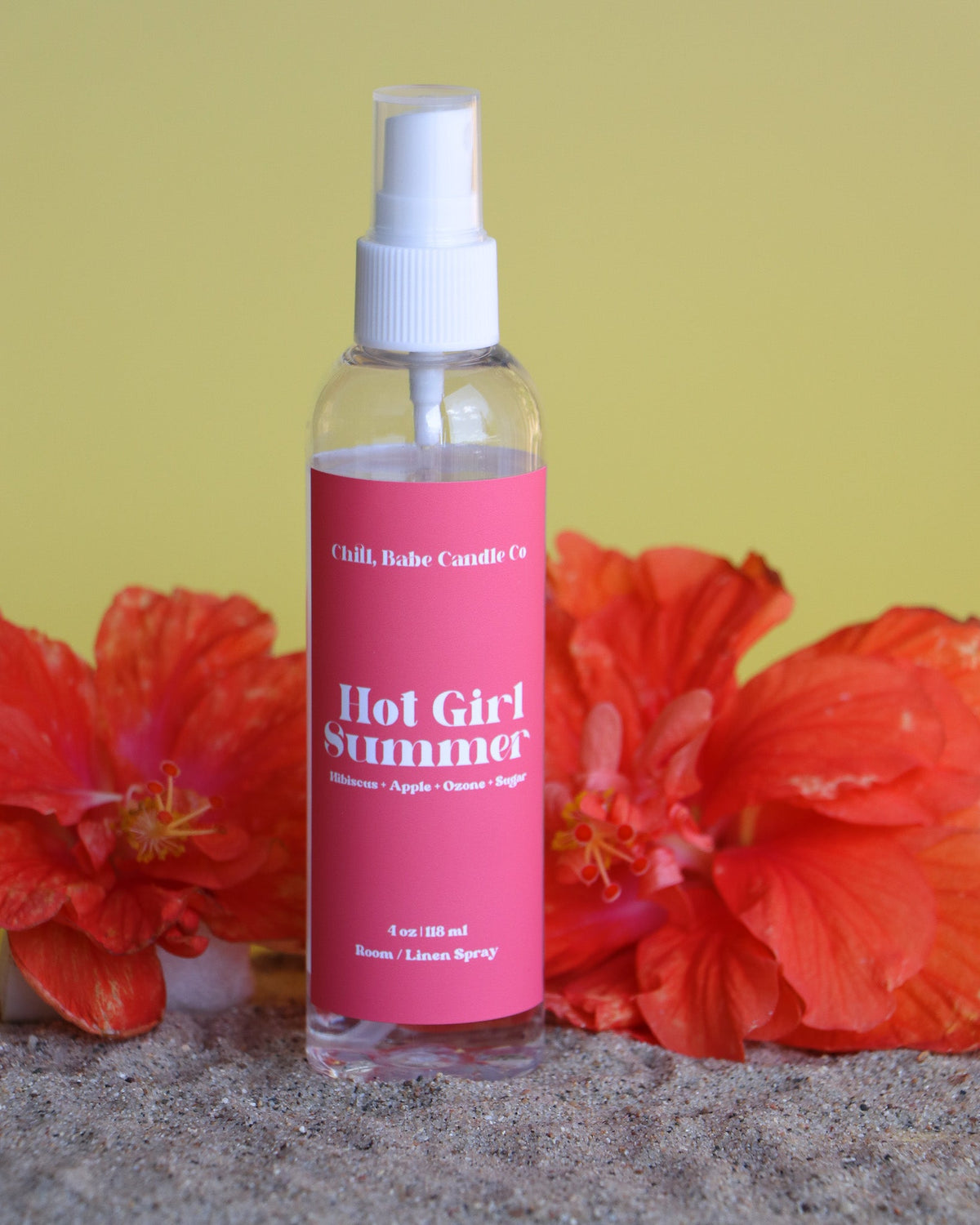 Hot Girl Summer & Linen Spray | Hibiscus + Apple + Ozone + Sugar