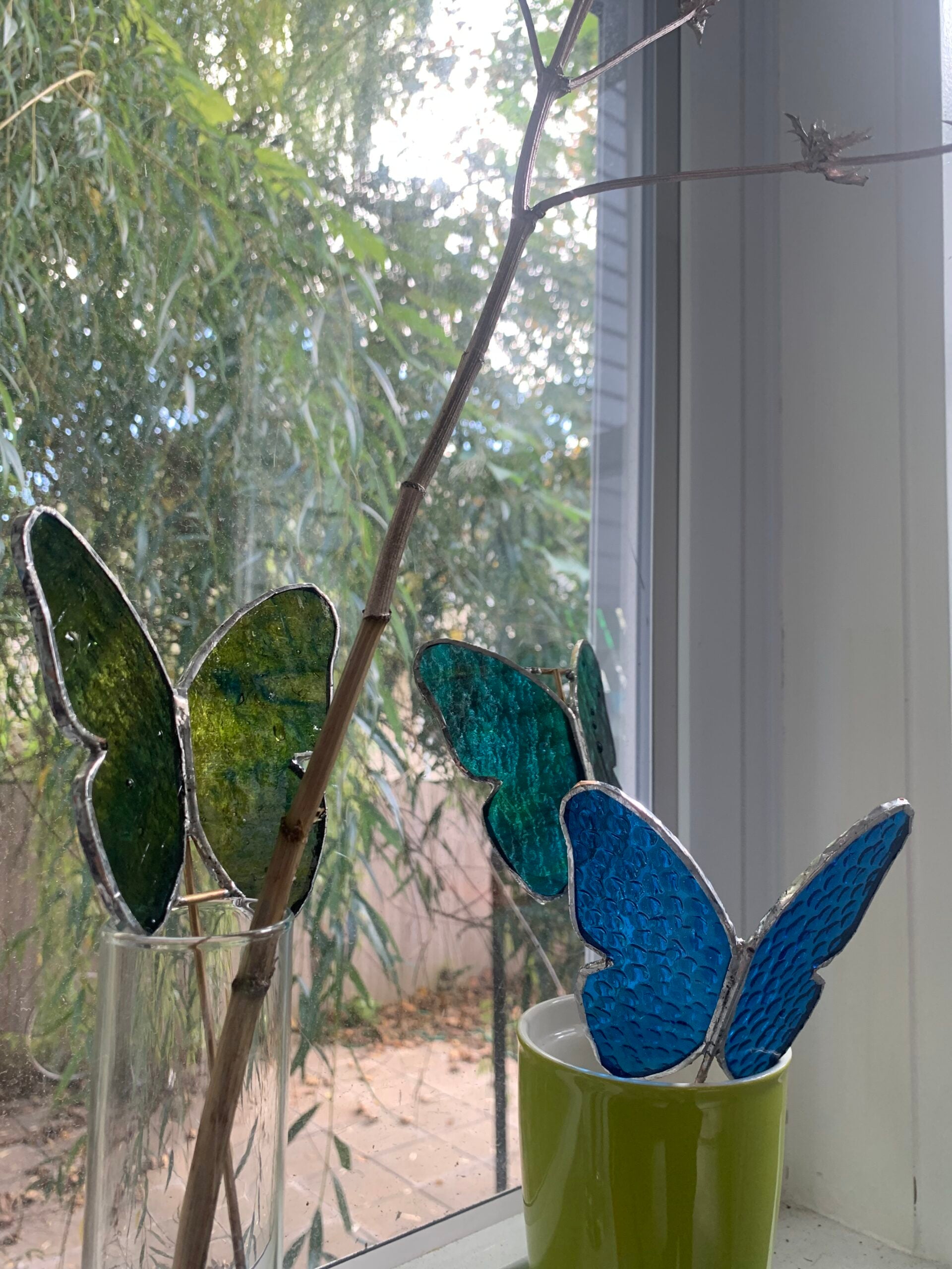 Stained glass butterfly Kanch 3D
