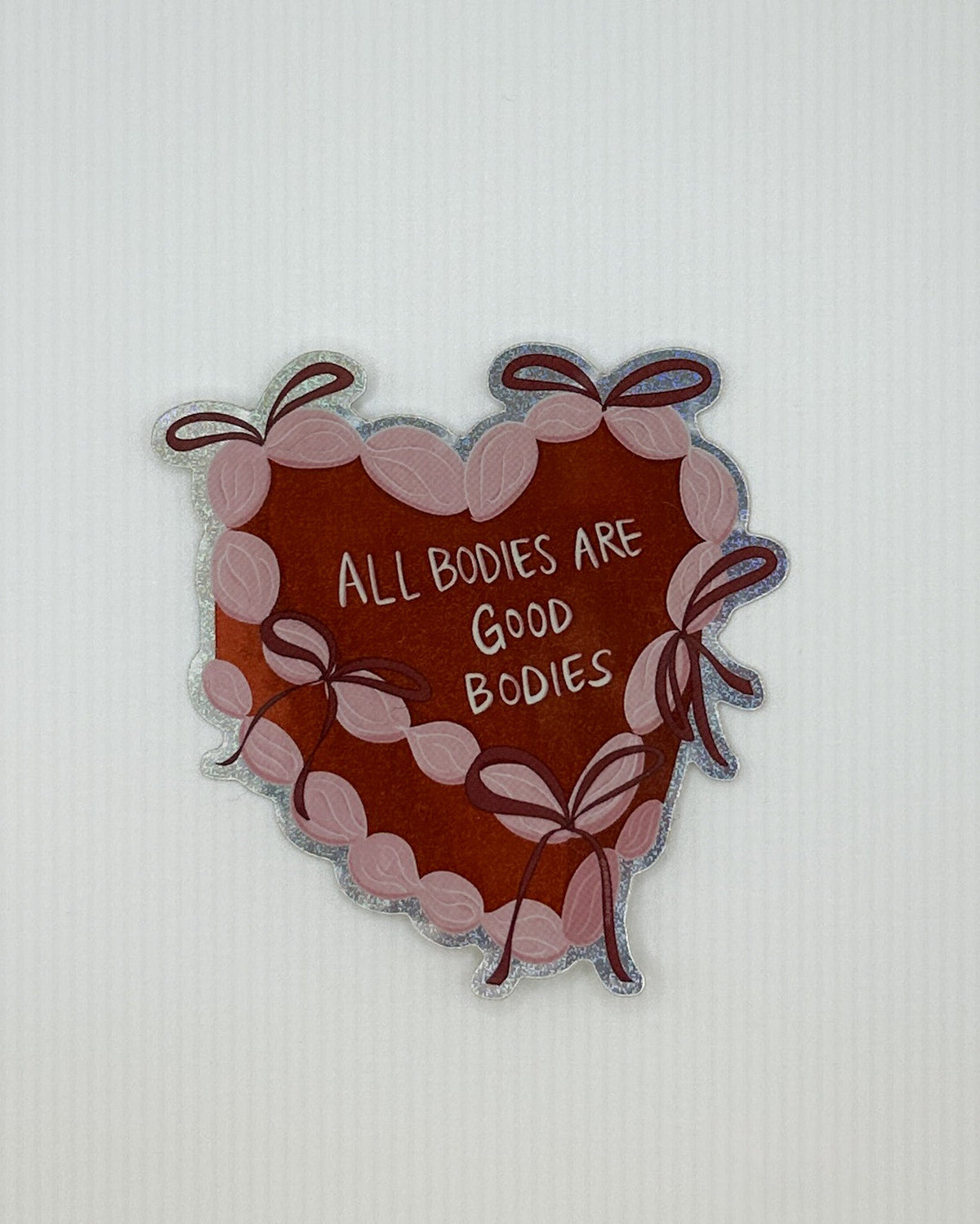 All Bodies Are Good Bodies Sticker (Glitter)