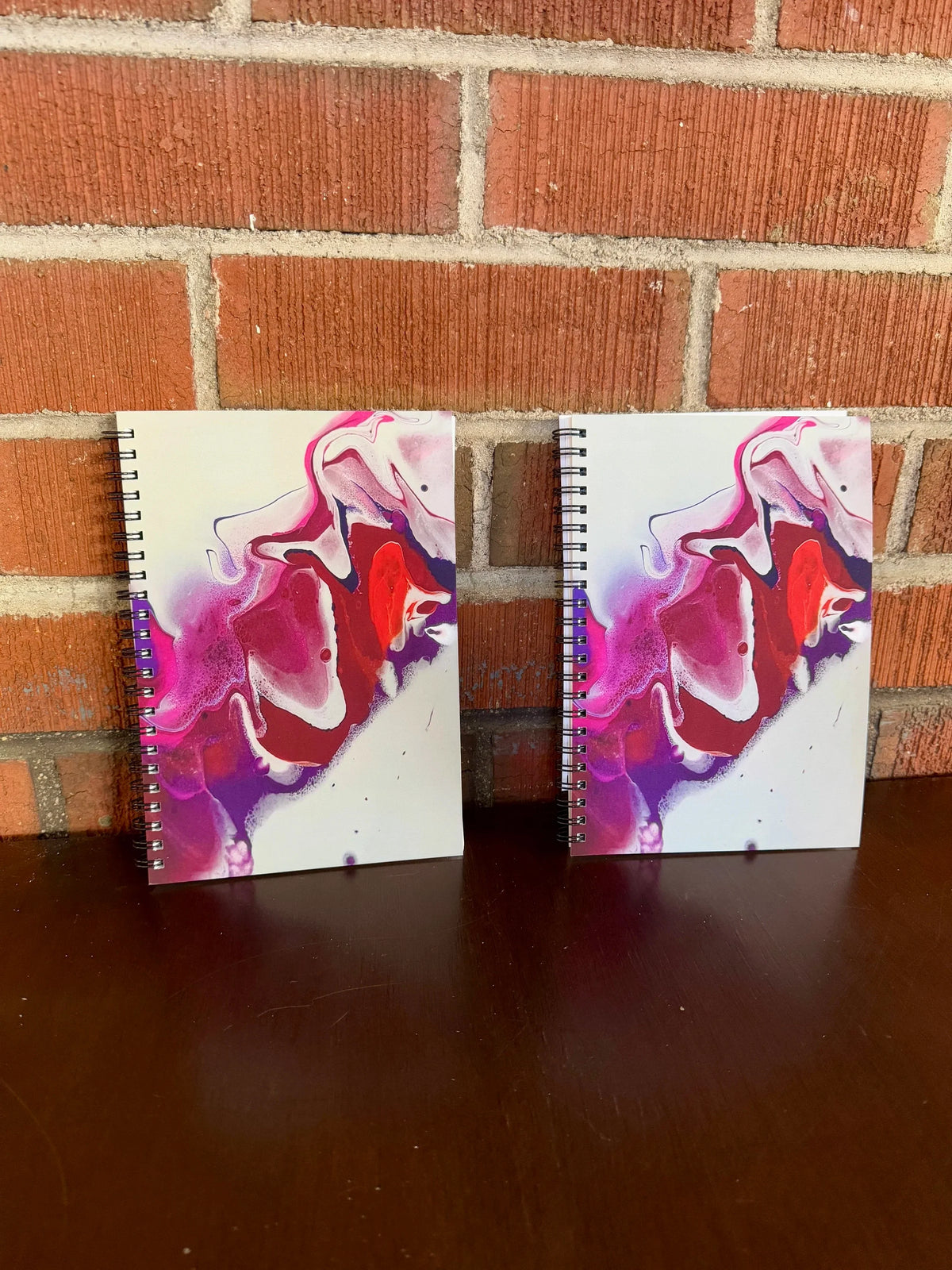 Pink, Orange, Purple Soft Touch Cover Spiral Journal - 5.5"x8"