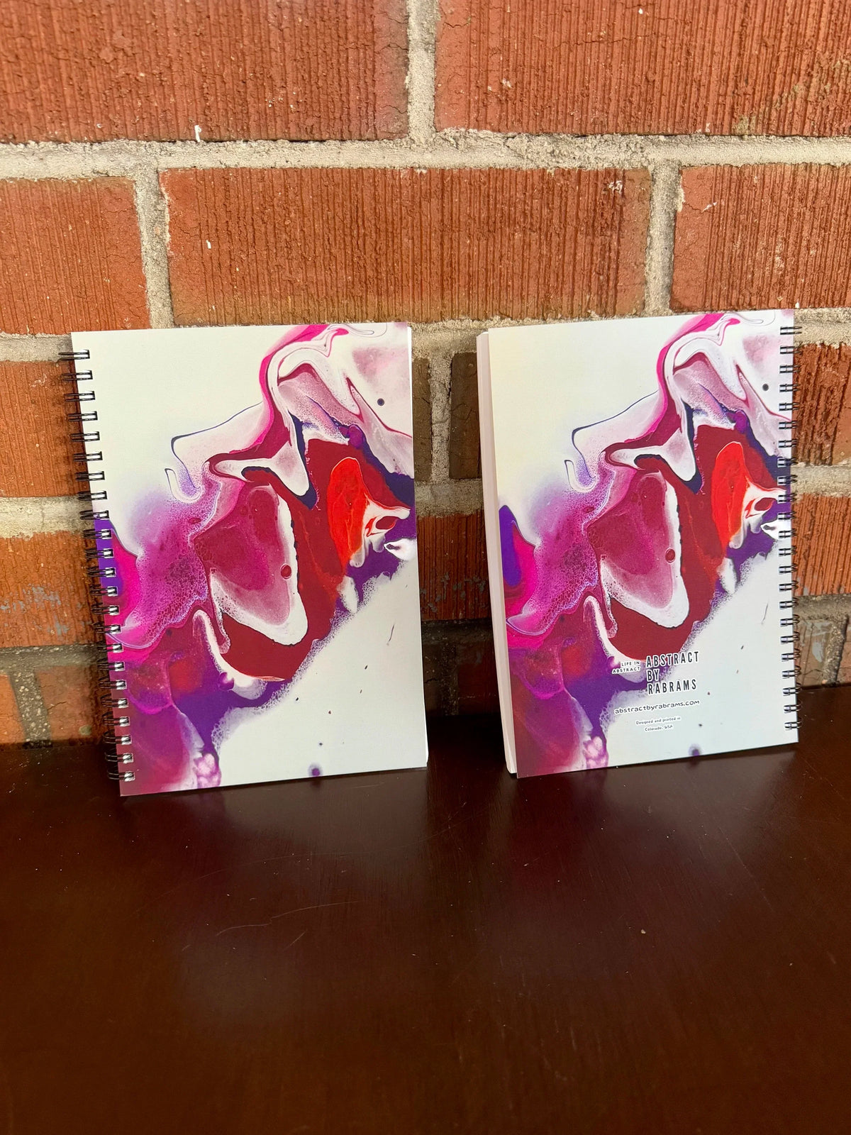 Pink, Orange, Purple Soft Touch Cover Spiral Journal - 5.5"x8"