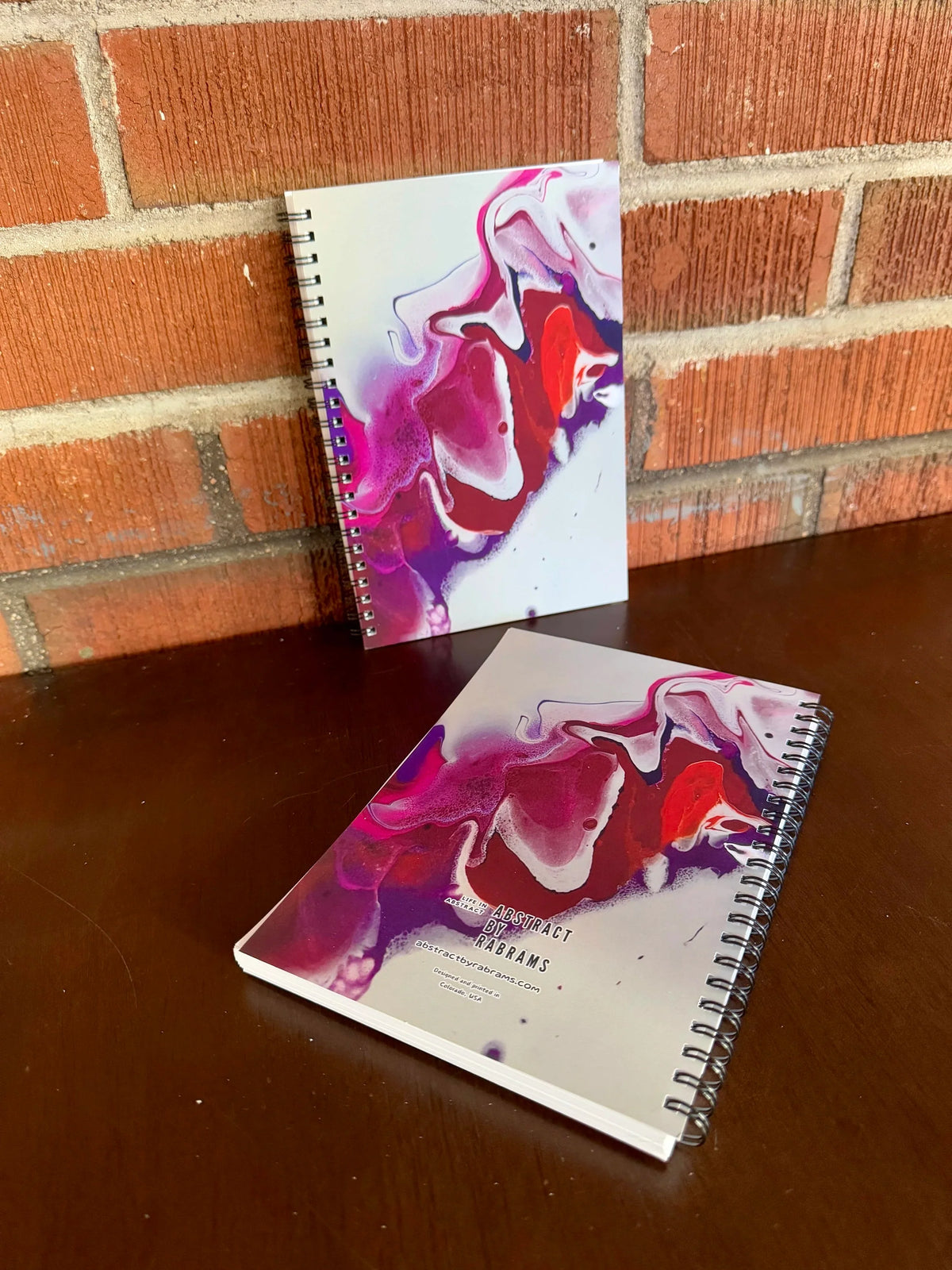 Pink, Orange, Purple Soft Touch Cover Spiral Journal - 5.5"x8"