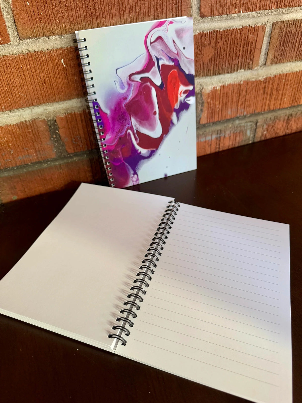 Pink, Orange, Purple Soft Touch Cover Spiral Journal - 5.5"x8"