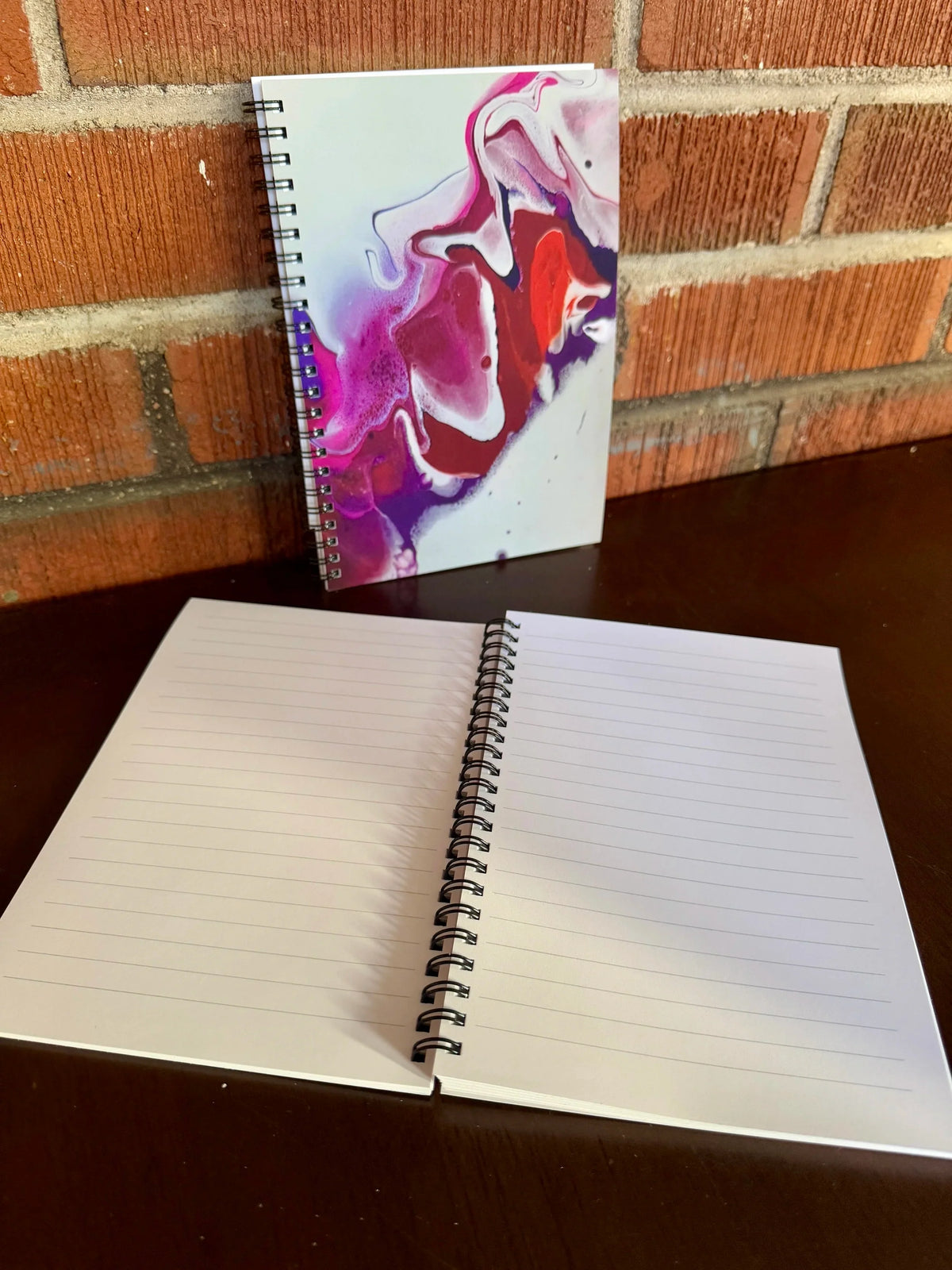 Pink, Orange, Purple Soft Touch Cover Spiral Journal - 5.5"x8"