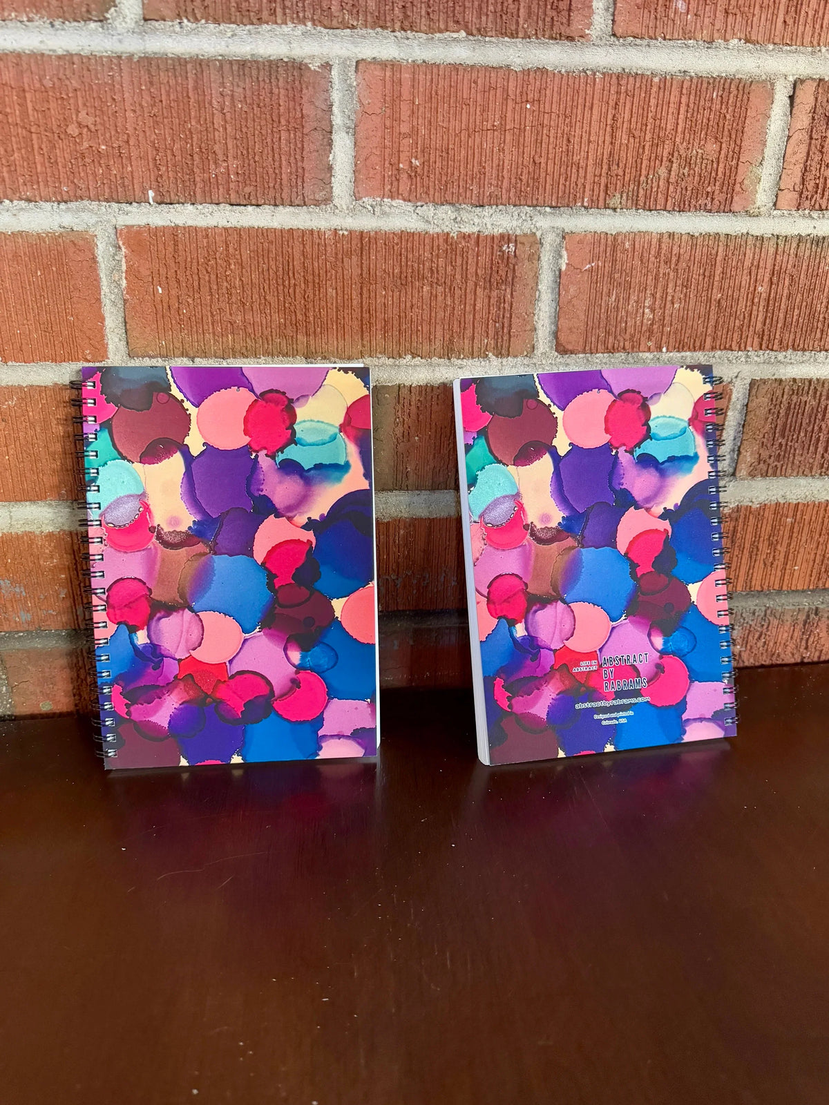Blue, Pink, Purple Dots Soft Touch Cover Spiral Journal - 5.5"x8"