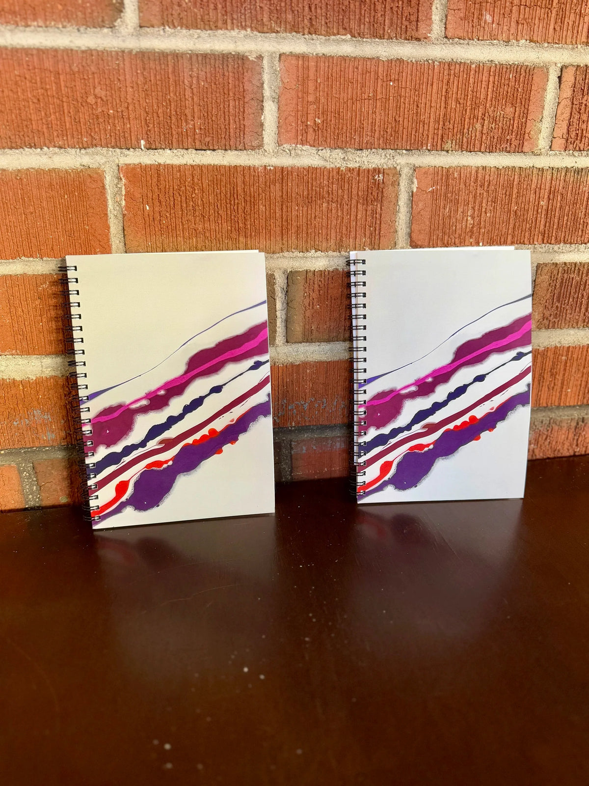Pink and Purple Soft Touch Cover Spiral Journal - 5.5"x8"