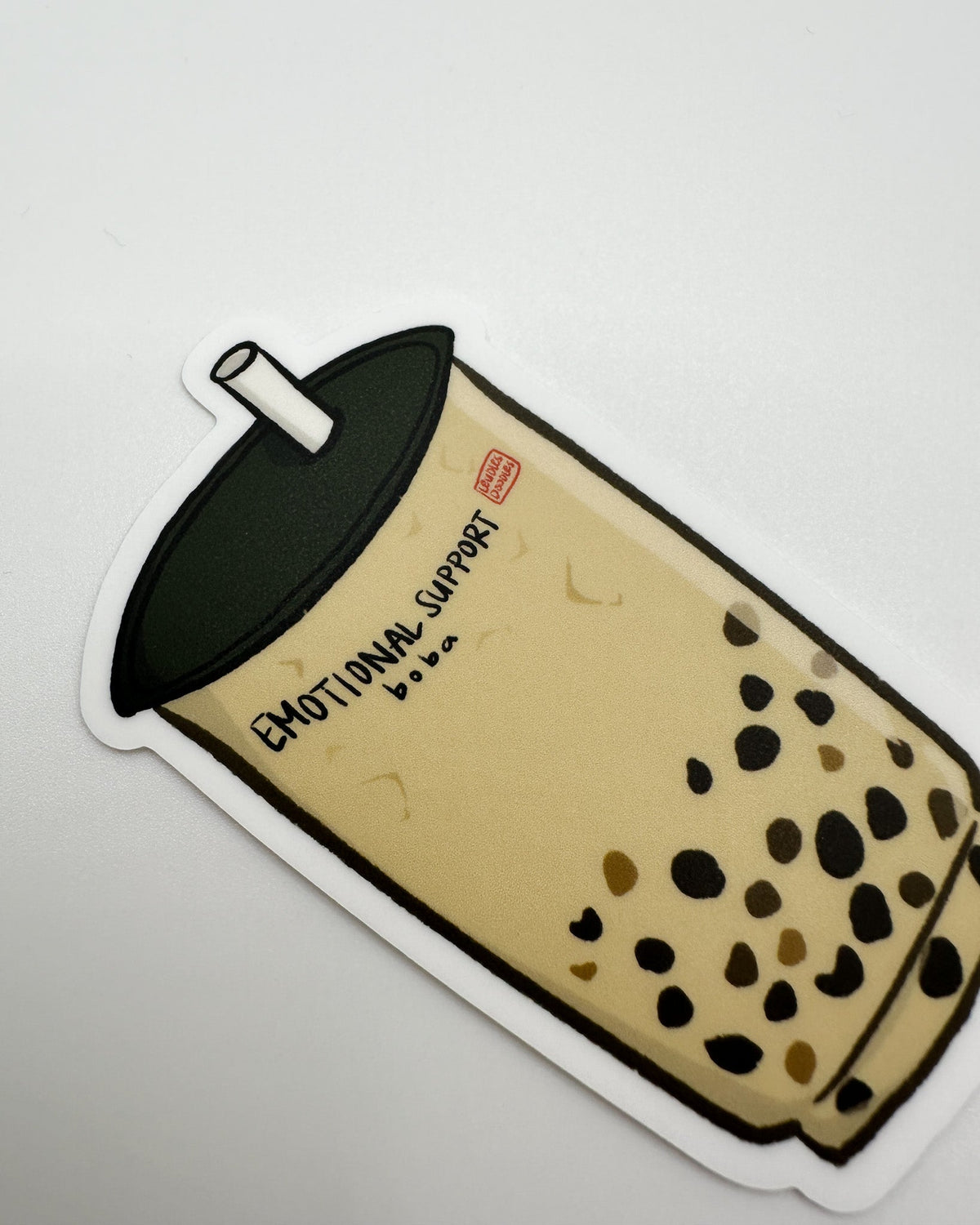 Emotional Support Boba Sticker (Matte)