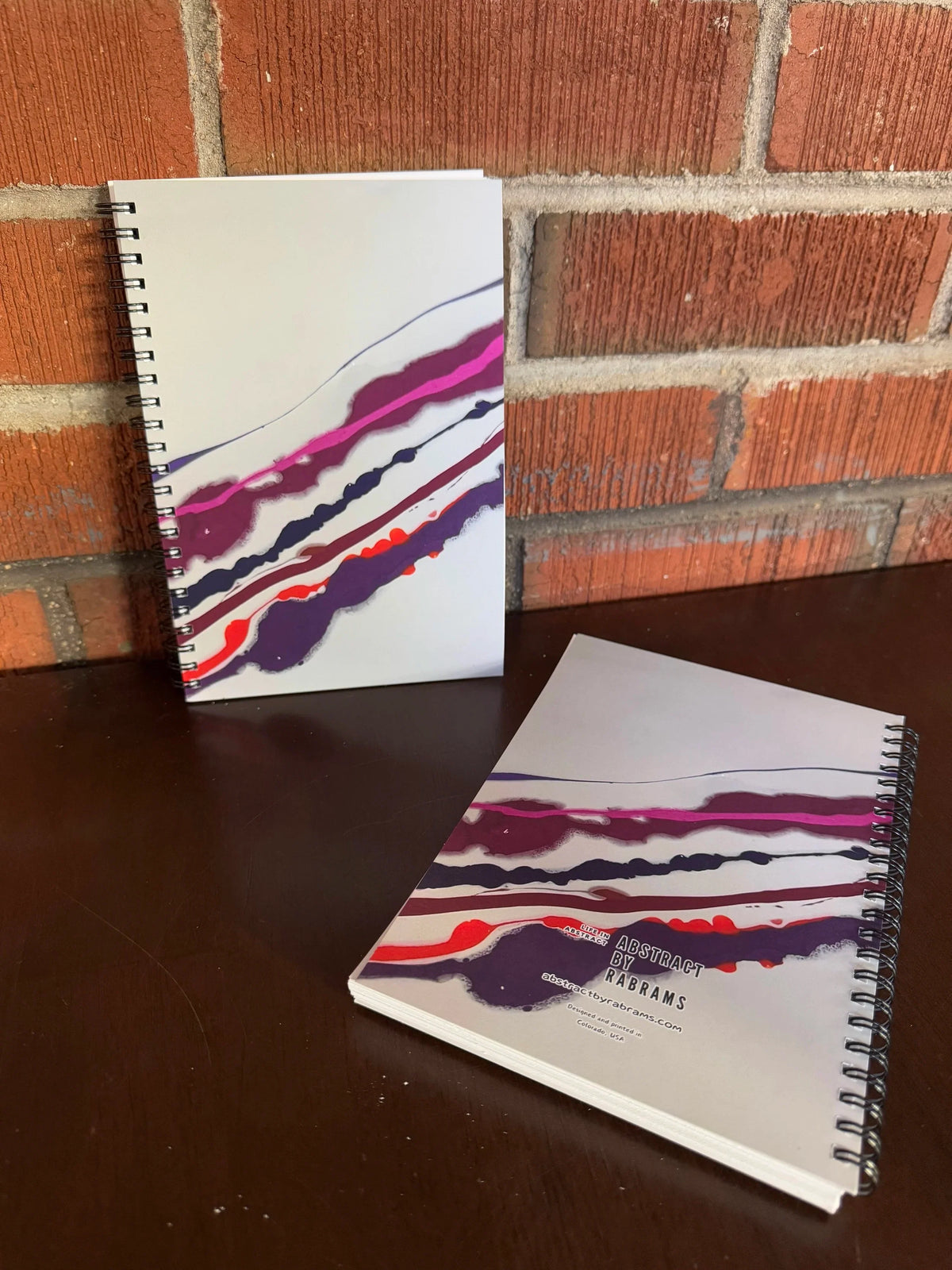 Pink and Purple Soft Touch Cover Spiral Journal - 5.5"x8"