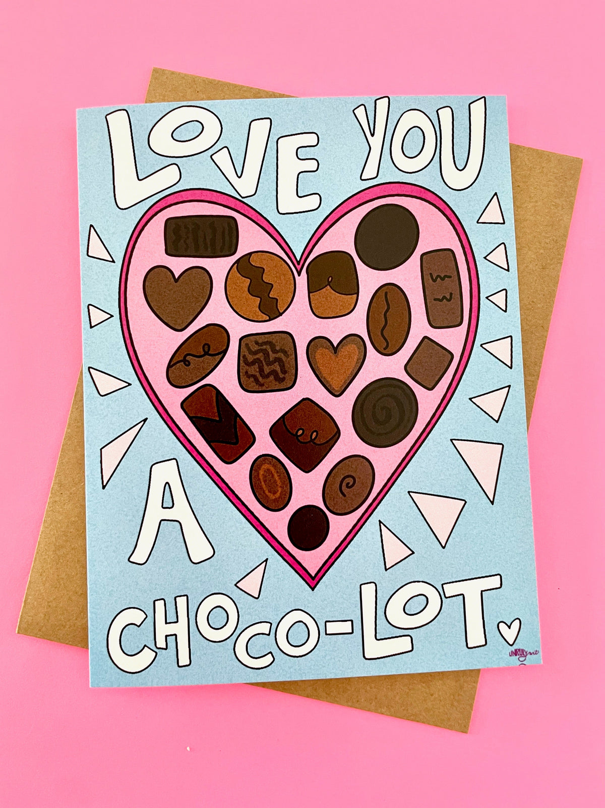 Love You A Choco-Lot A2 Greeting Card