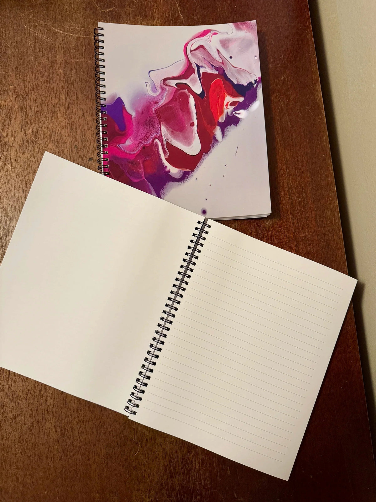 Pink, Orange, Purple Soft Touch Cover Spiral Journal - 8"x10"