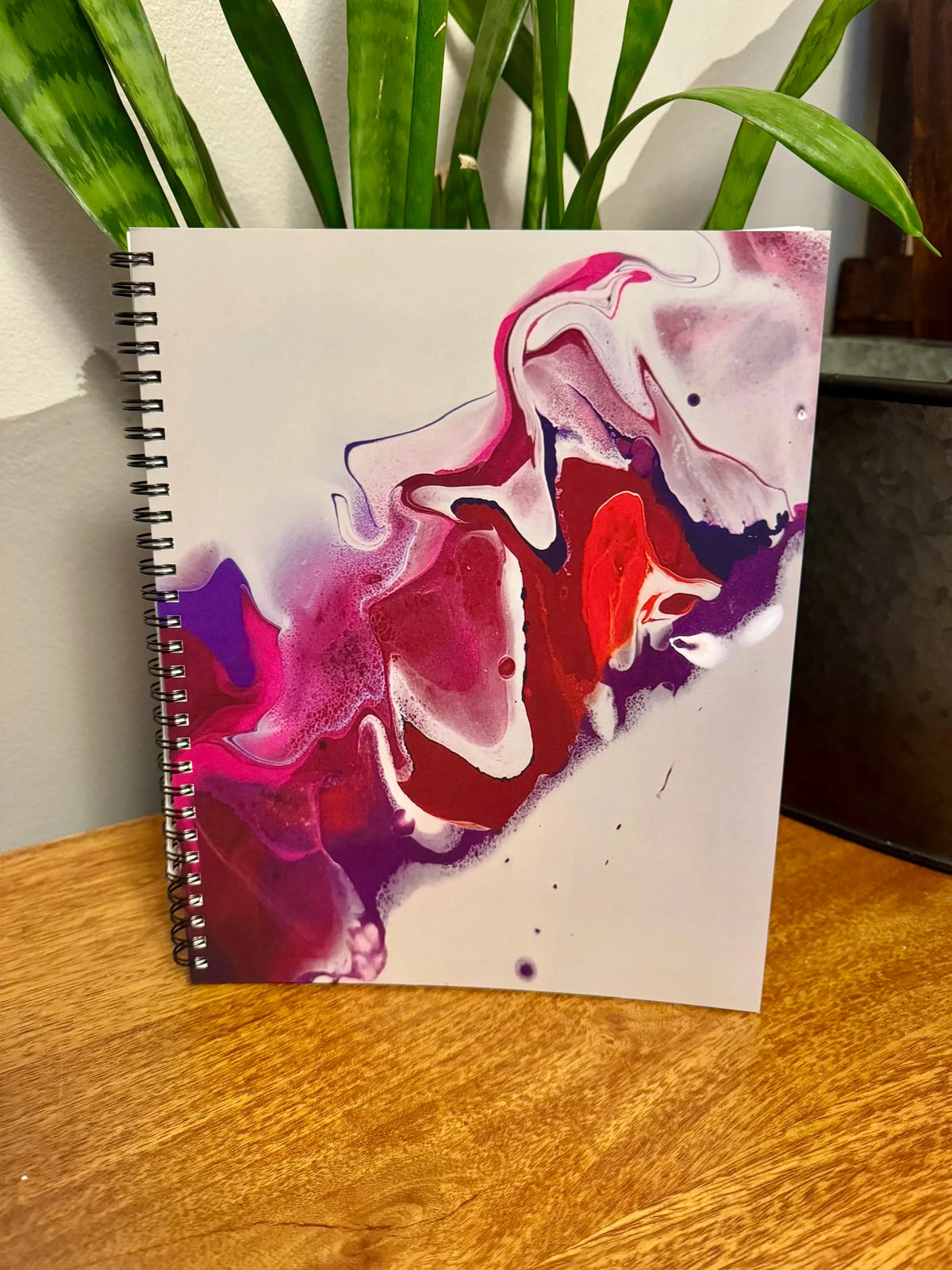 Pink, Orange, Purple Soft Touch Cover Spiral Journal - 8"x10"