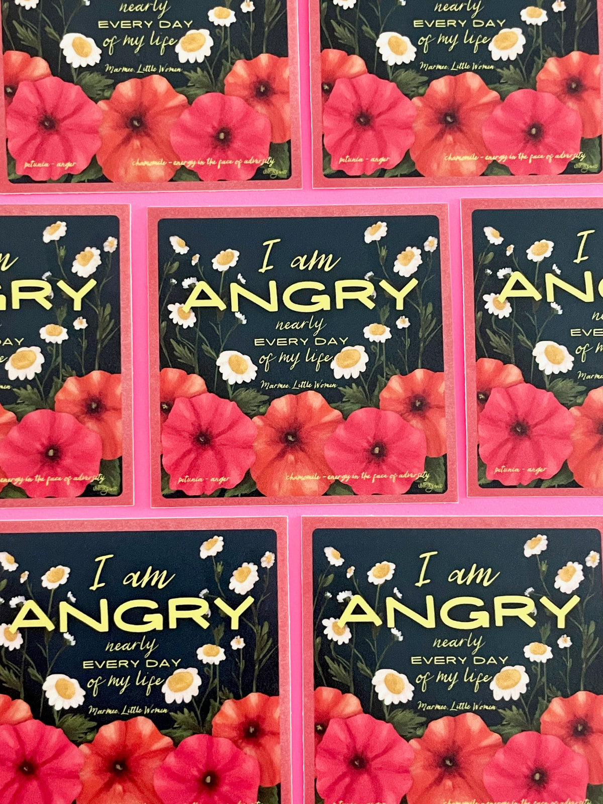 Angry Nearly Every Day - A Beautiful Resistance Sticker