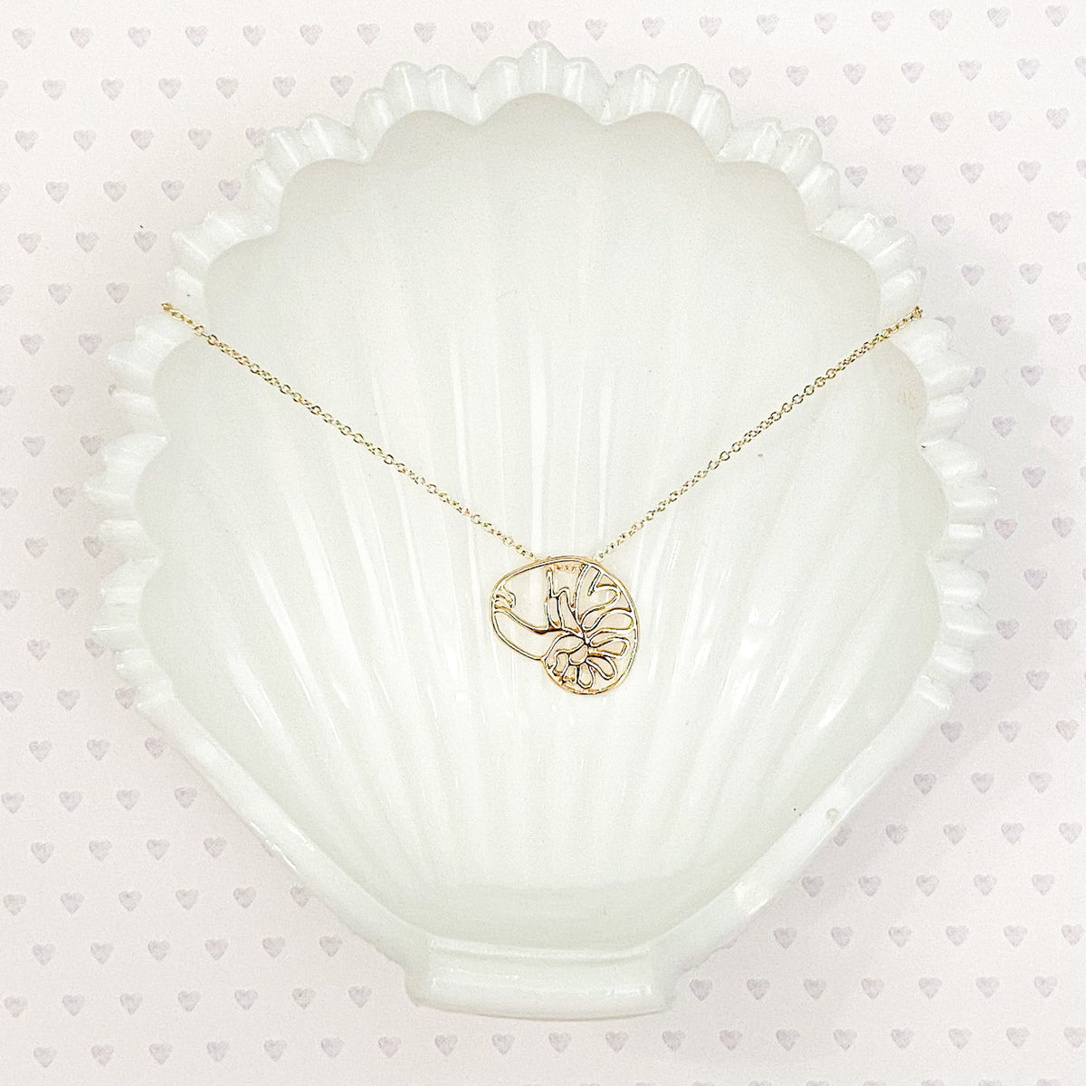 ocracoke shell pendant necklace