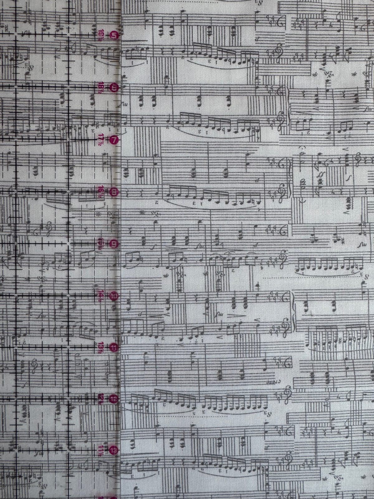 Moda Music Sheet Fabric 3/4 Yard