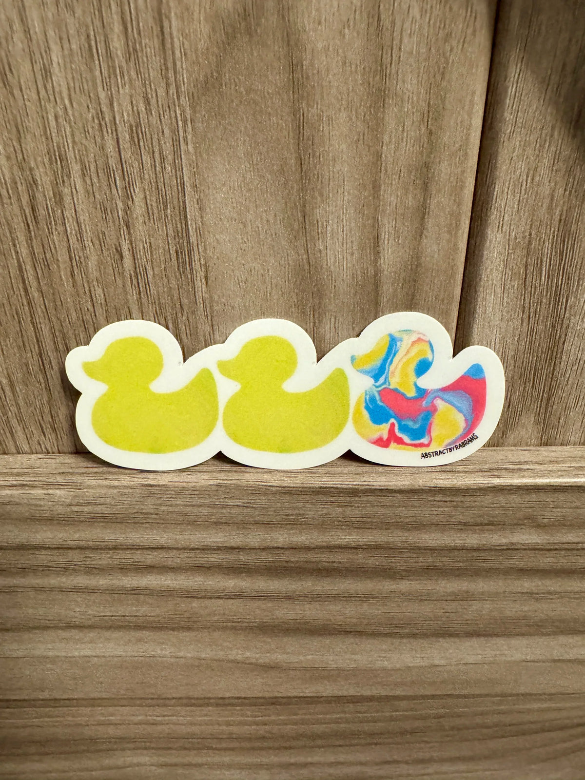 Duck Duck Pansexual Duck Sticker - Duck Duck Gray Duck - Duck Duck Pride Duck - Pansexual Pride - 3.5"x1.5"