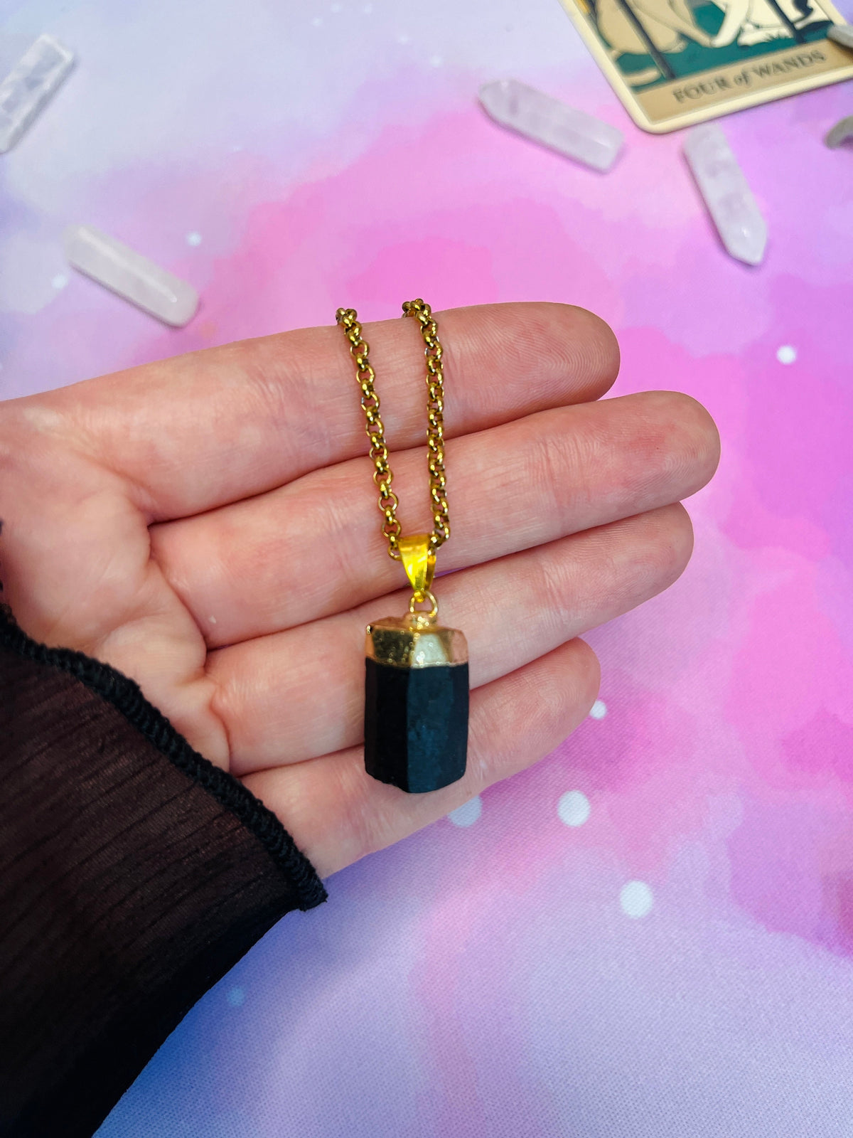 Raw Tourmaline Necklace