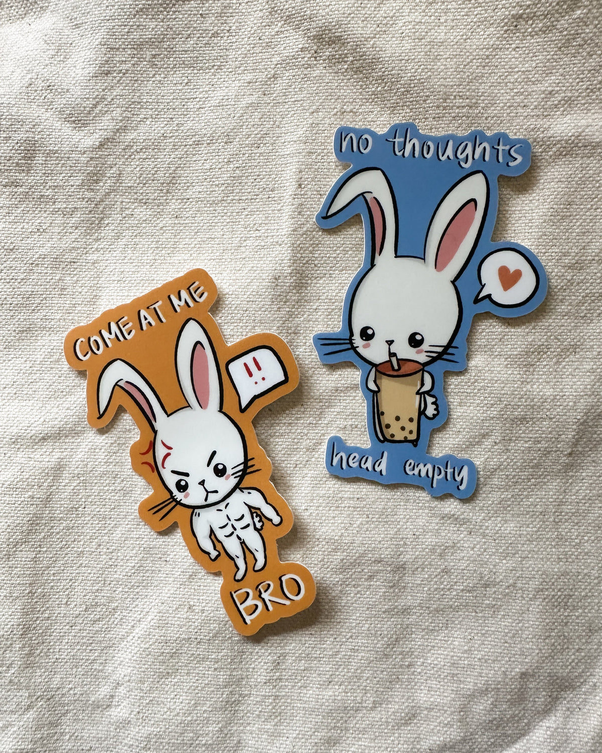 Come At Me Bro!!! Bunny Sticker (Matte)
