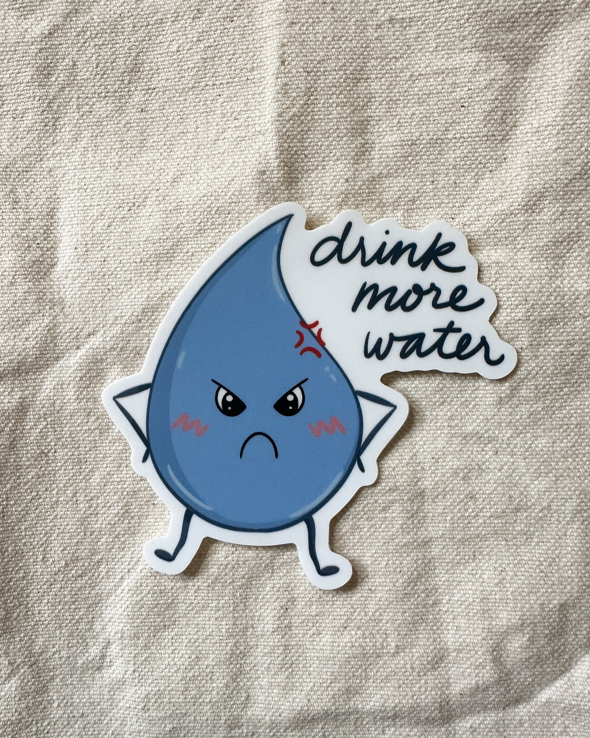 Drink More Water Reminder Sticker (Matte)