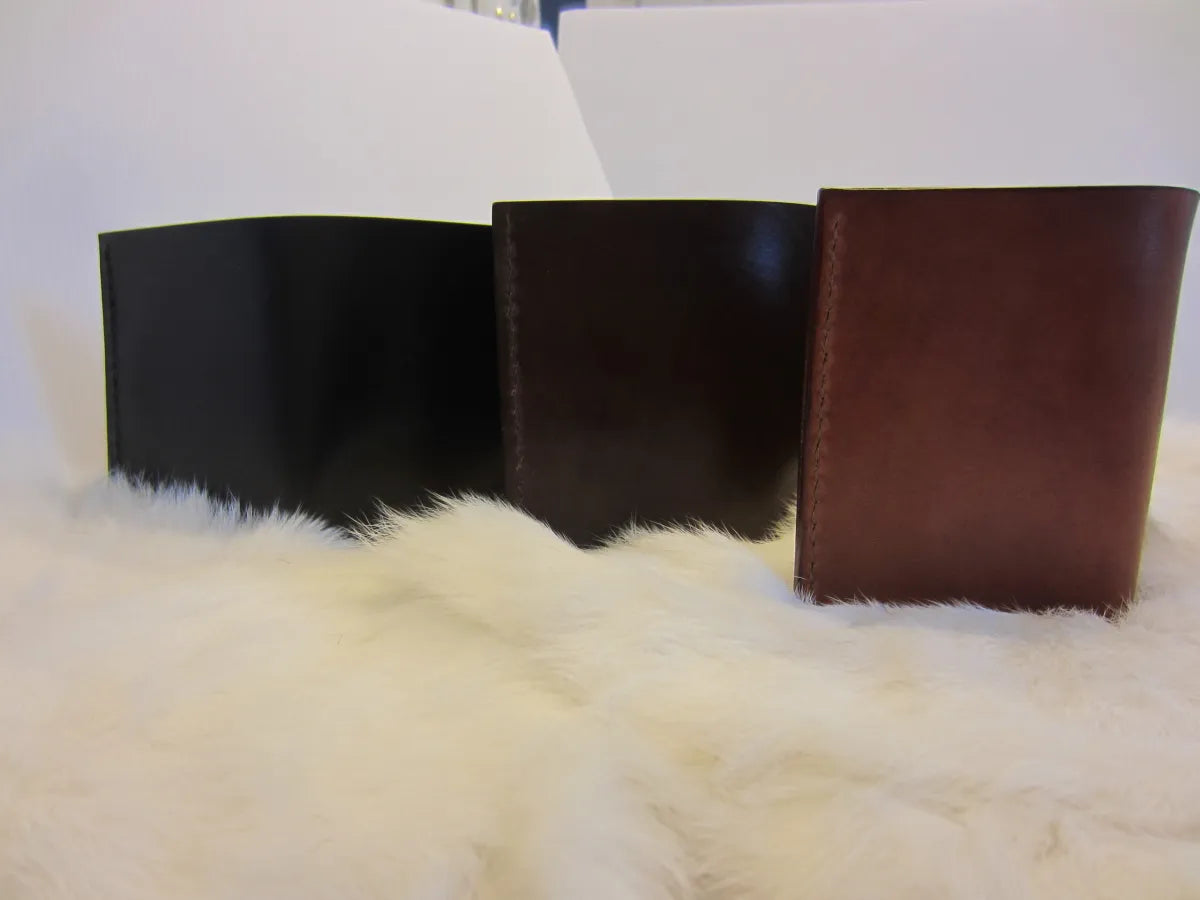 Trifold Wallet with Six Card Pockets - Cowhide