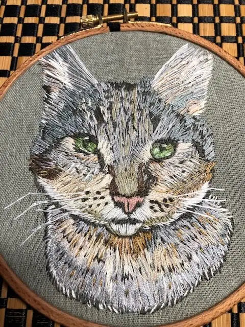 Embroidered Pet Portrait