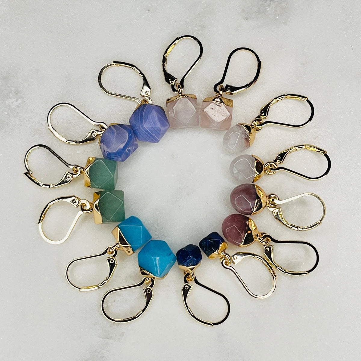 Crystal Drop Earrings Collection | 14K Gold Filled Hypoallergenic Hooks
