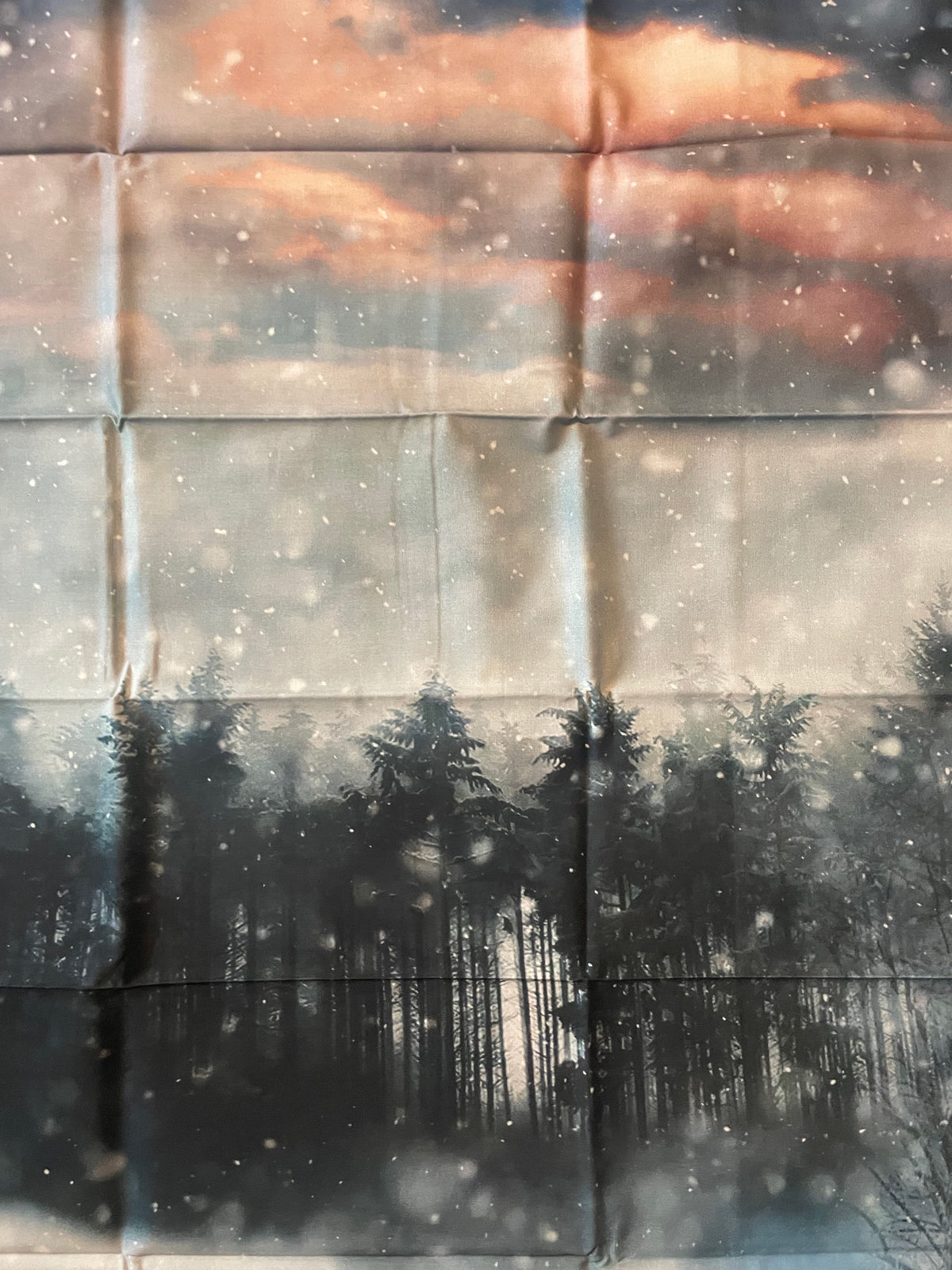 Winter Scene Cotton Panel