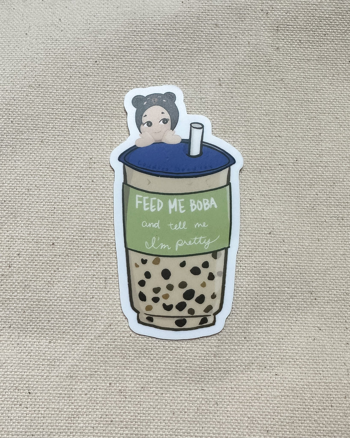 Feed Me Boba Sticker (Matte)