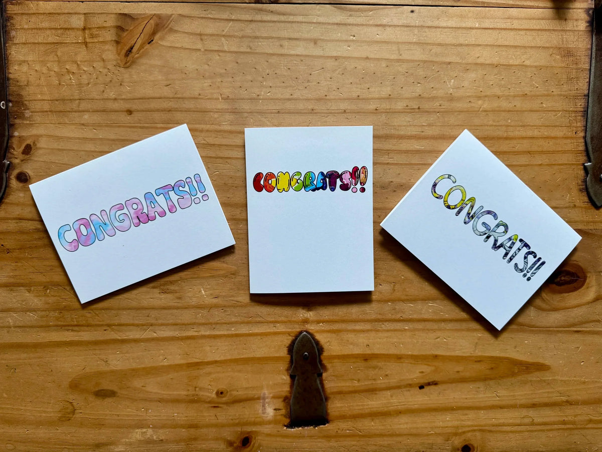 Rainbow Congrats Card