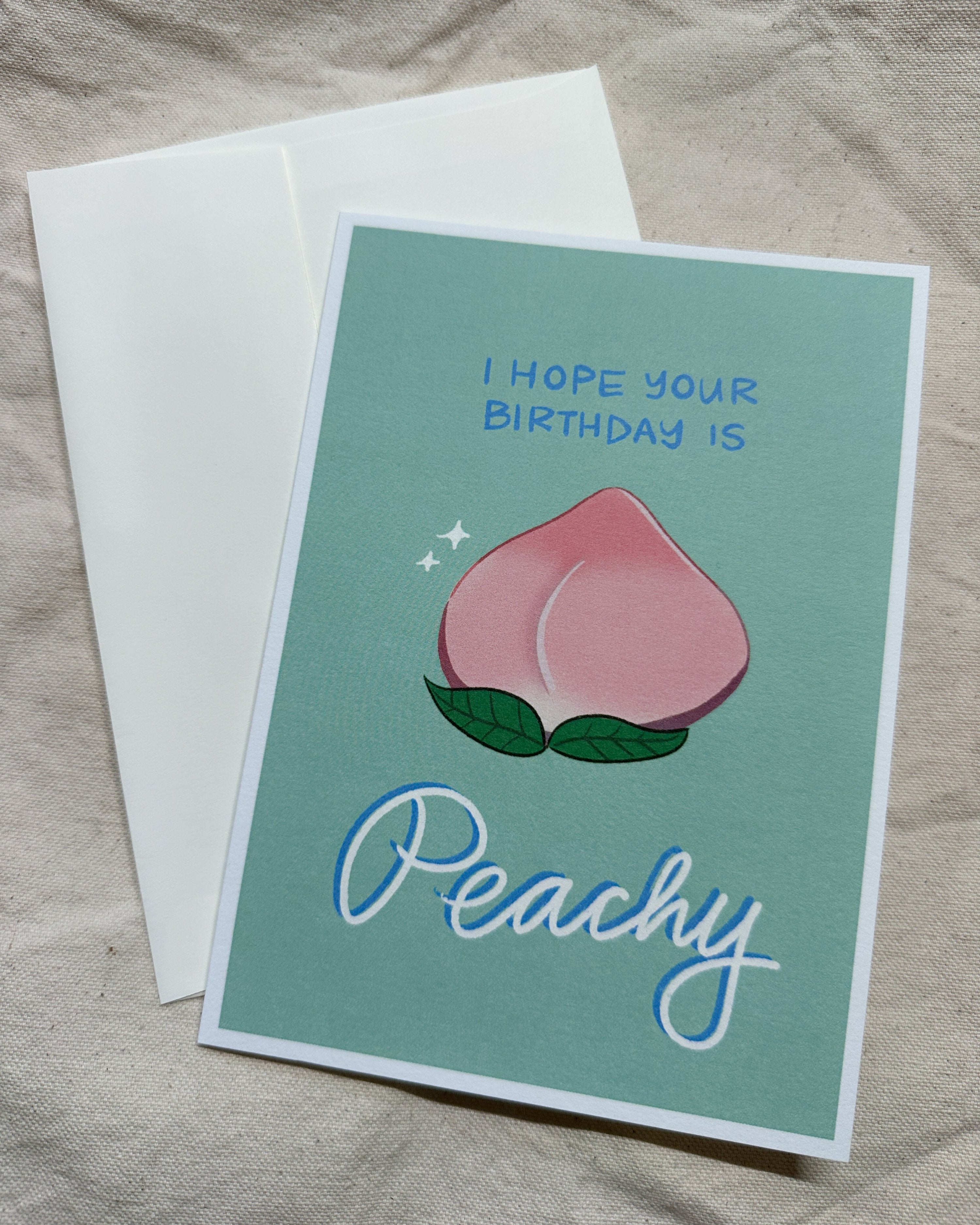 Peachy Birthday Card (5x7")
