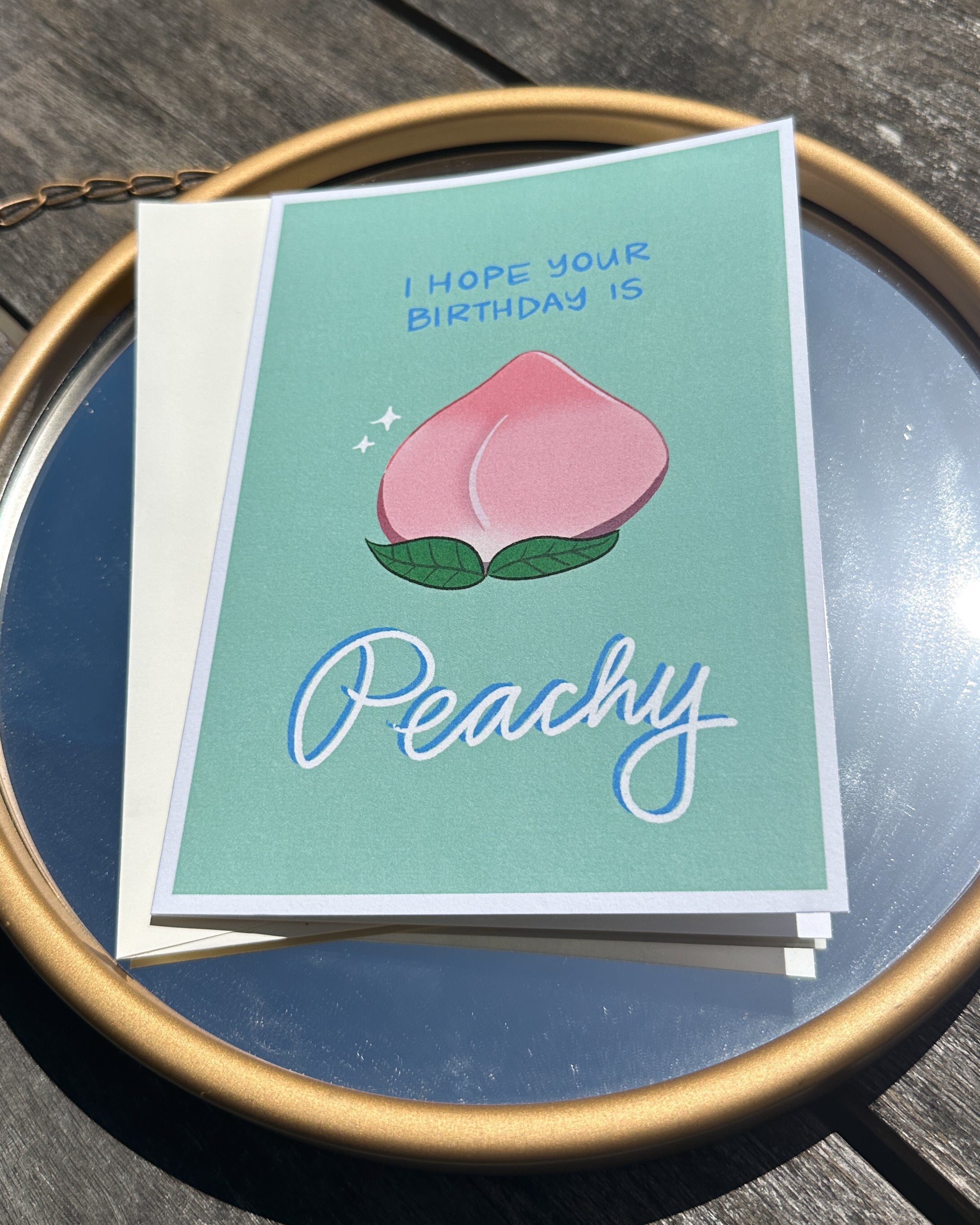 Peachy Birthday Card (5x7")