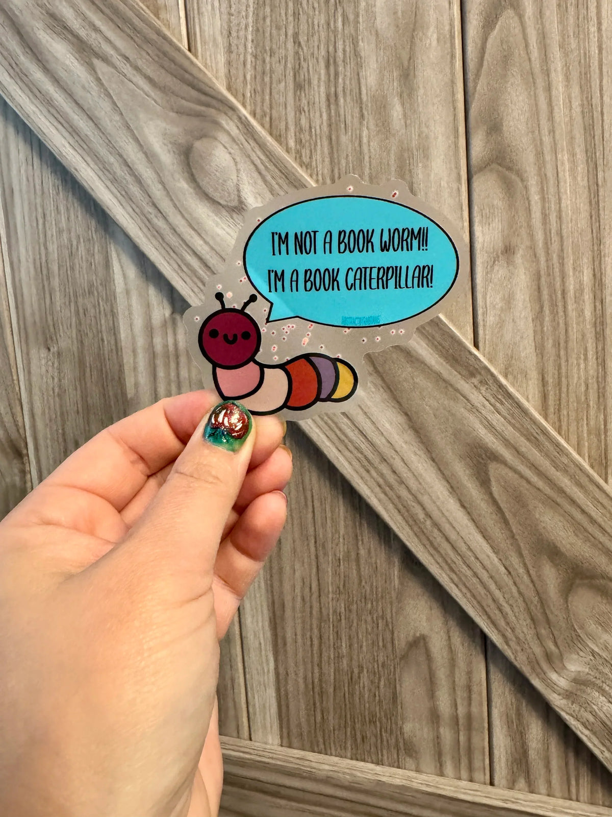 Hand Drawn Caterpillar "I&