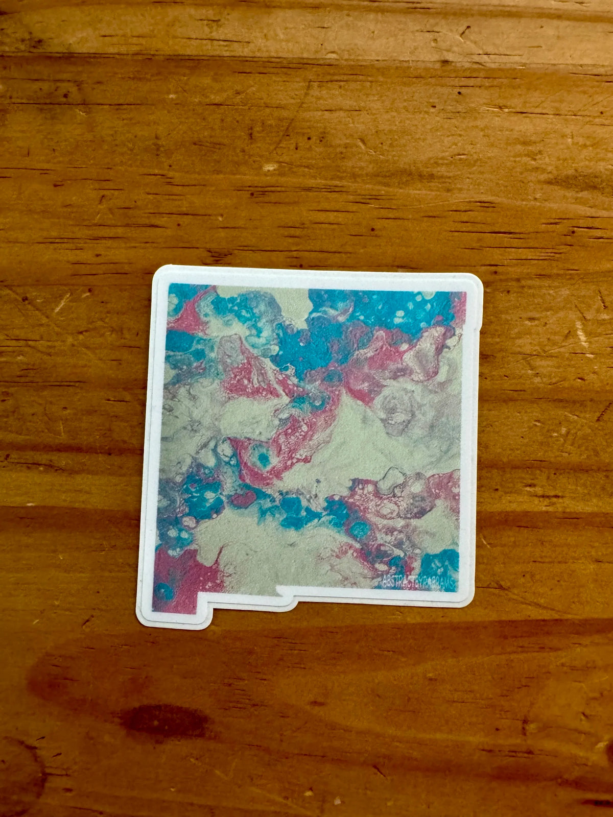 New Mexico State Trans Pride and Rainbow State Vinyl Sticker