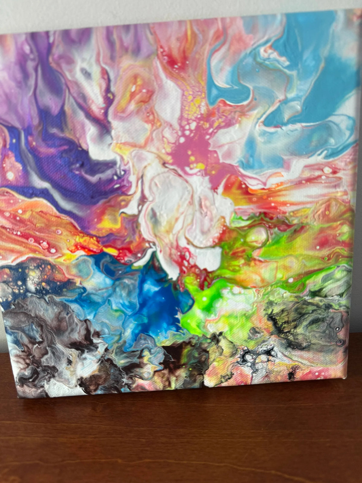 Abstract Rainbow Painting "Awesome Like You