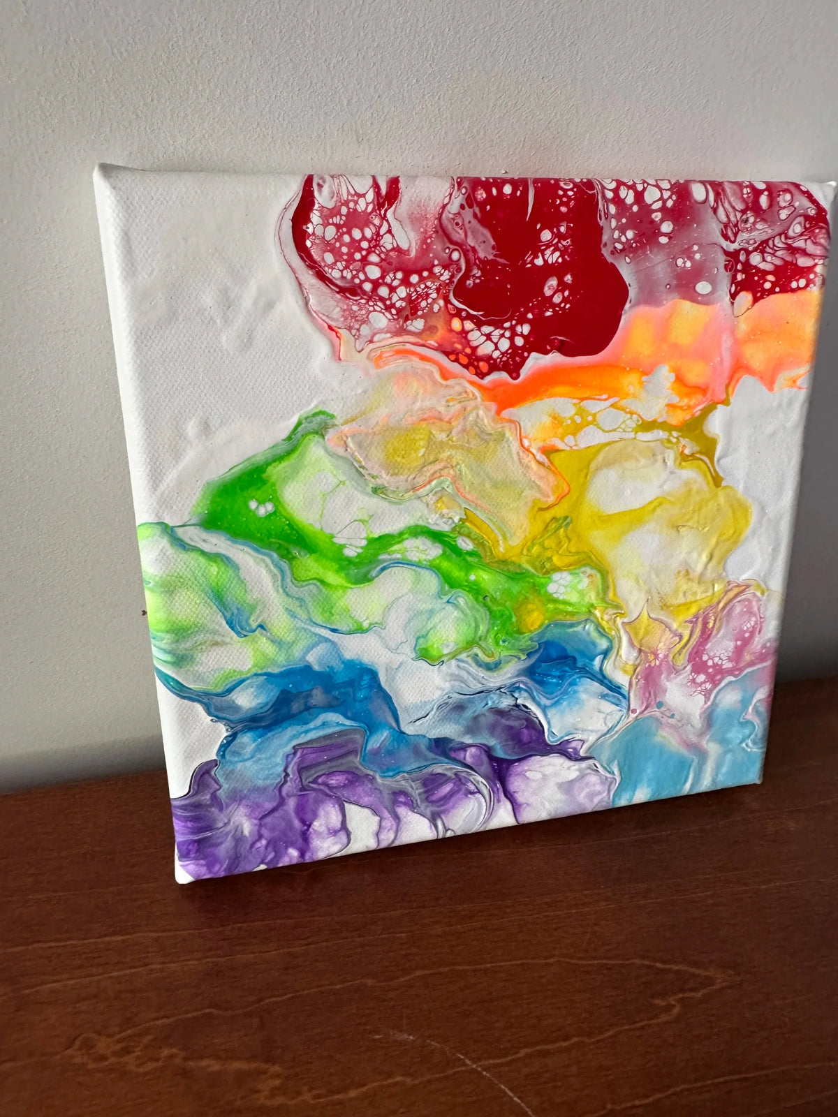 Abstract Rainbow Painting "Awesome Like You