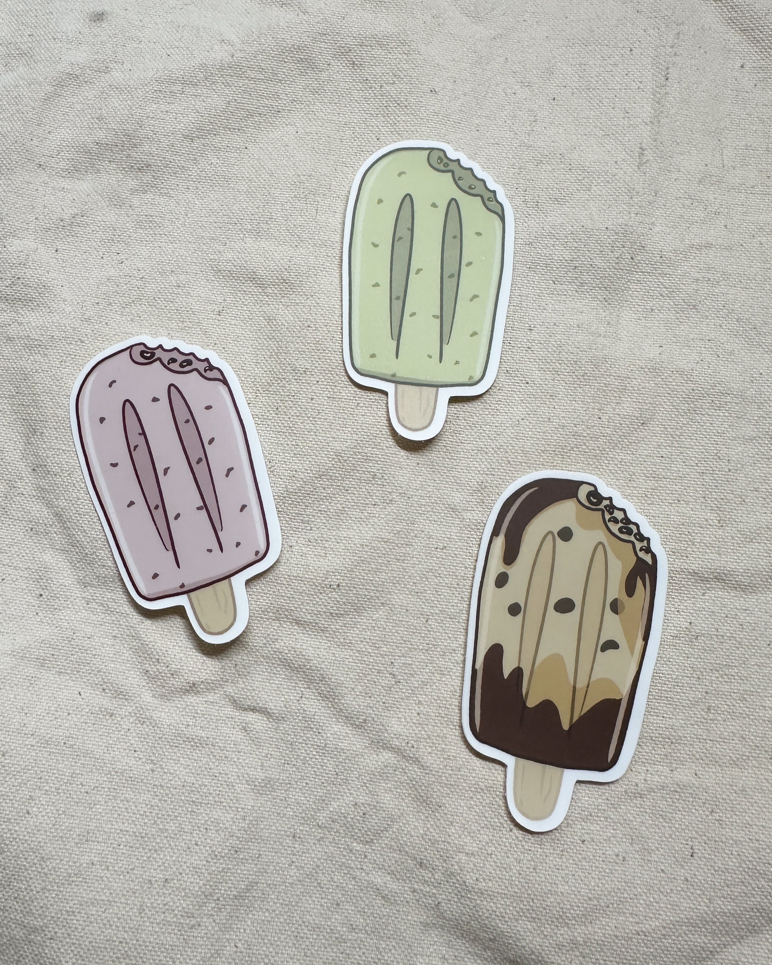 Red Bean Popsicle Sticker (Matte)
