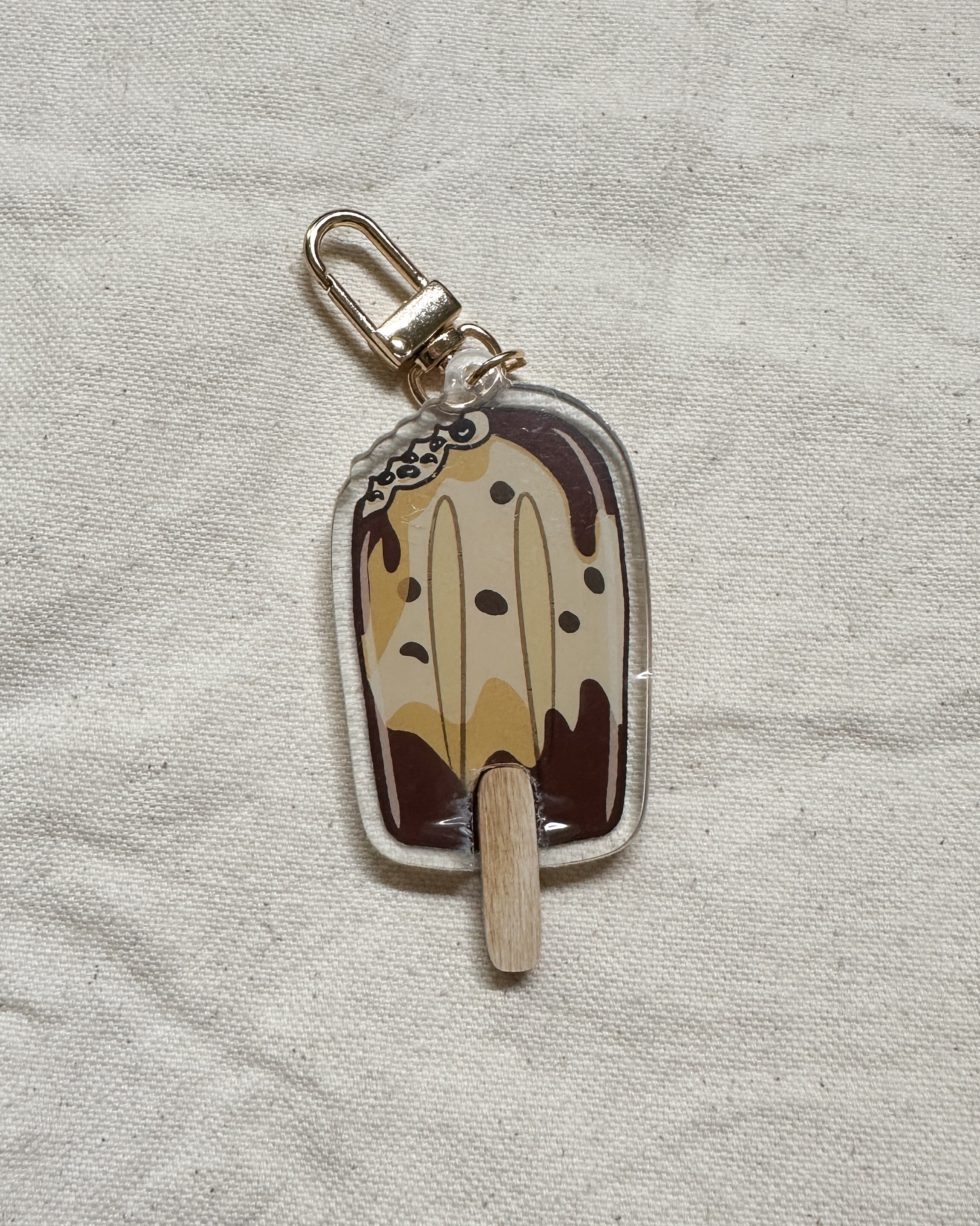 Brown Sugar Boba Popsicle Acrylic Keychain