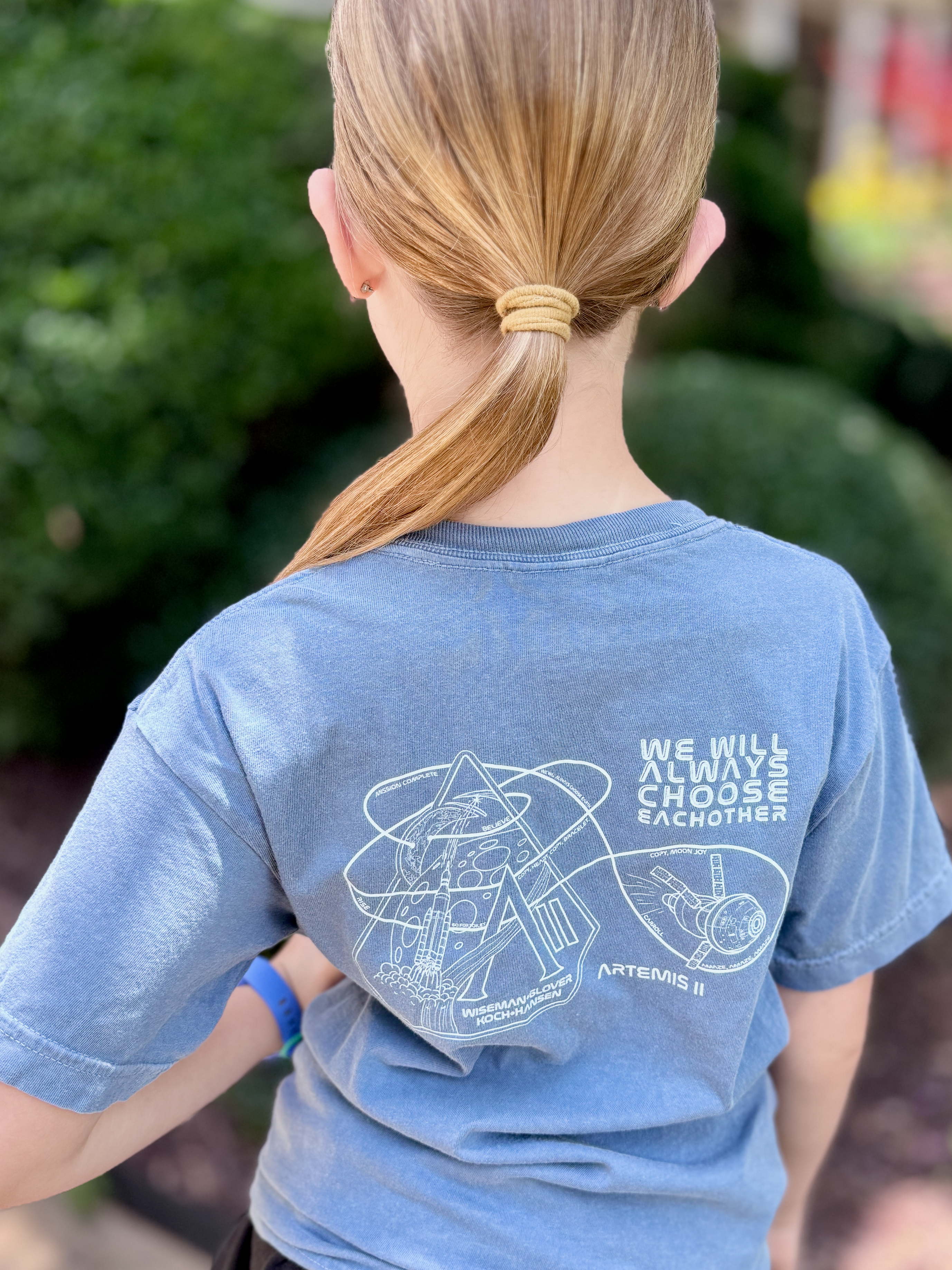 Artemis II Mission NASA Inspired Unisex Youth Graphic Tee | Hand Drawn Art Space T-Shirt (Comfort Colors)