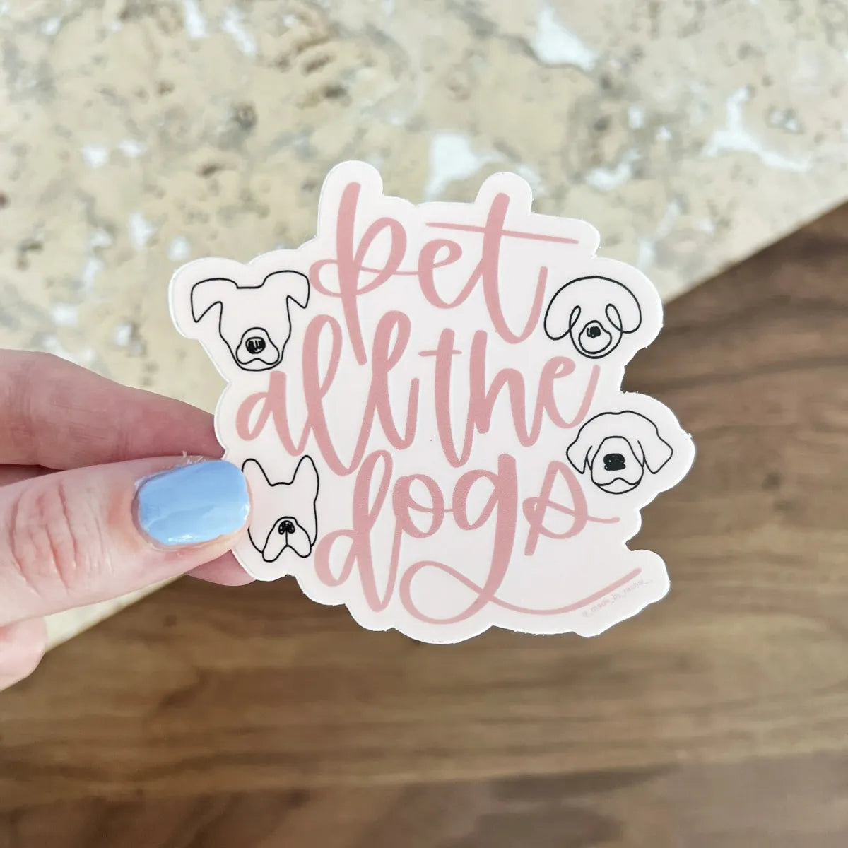 Pet All the Dogs sticker